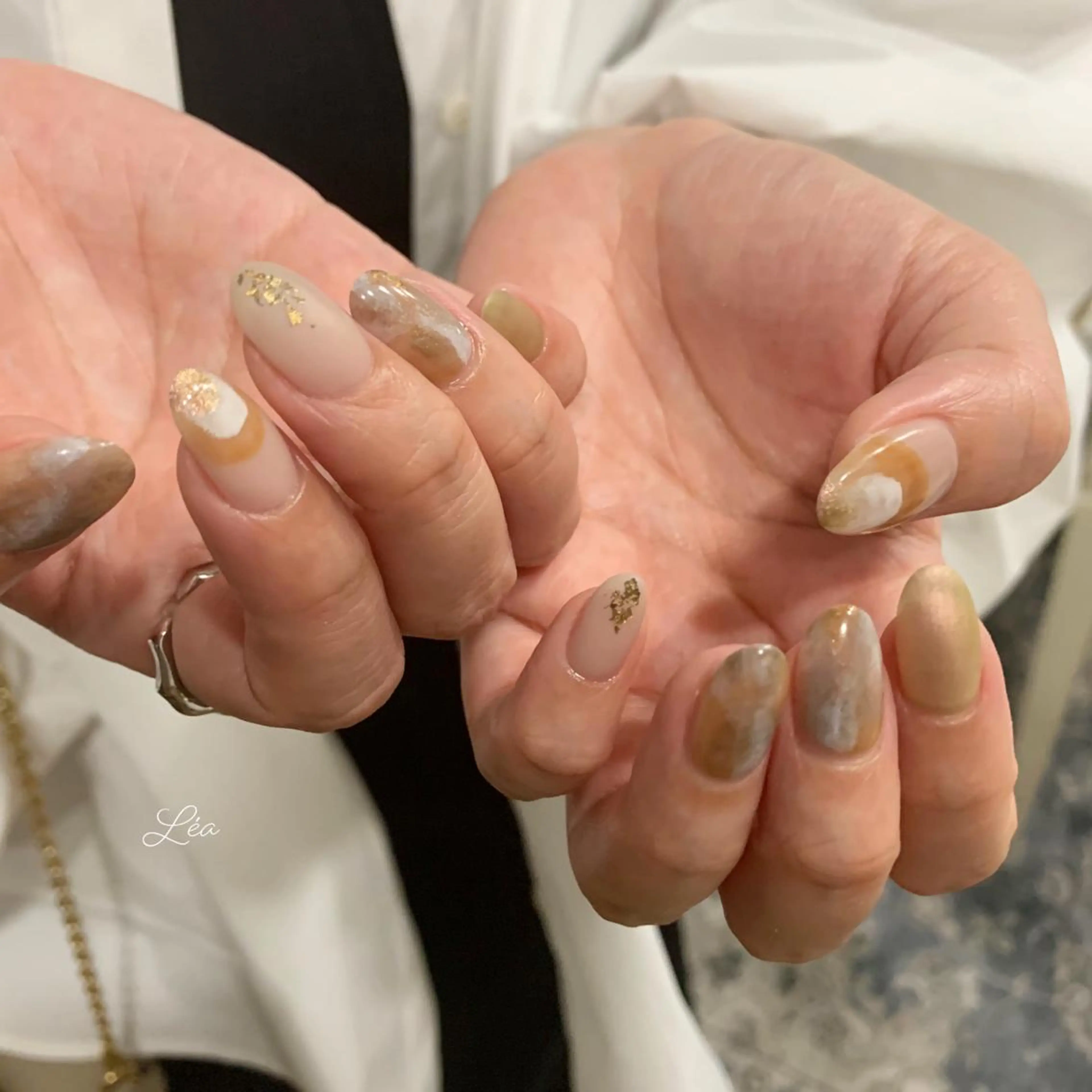 ネイル ジェルネイル パラジェル Léa nailのネイルデザイン