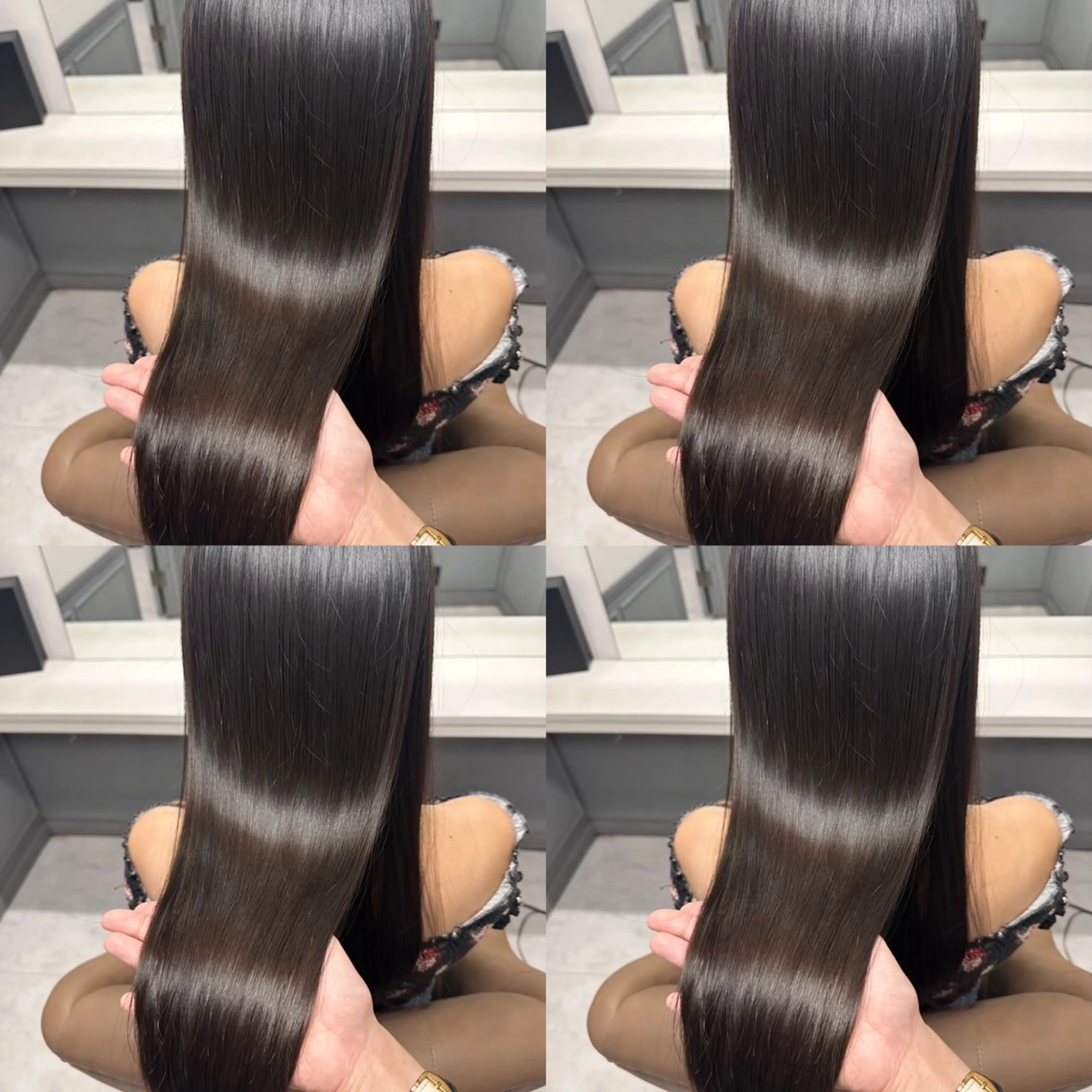 ロング カラー ヘアカラー トリートメント 🦋REISA🦋 エクステ×ハイトーンのヘアスタイル