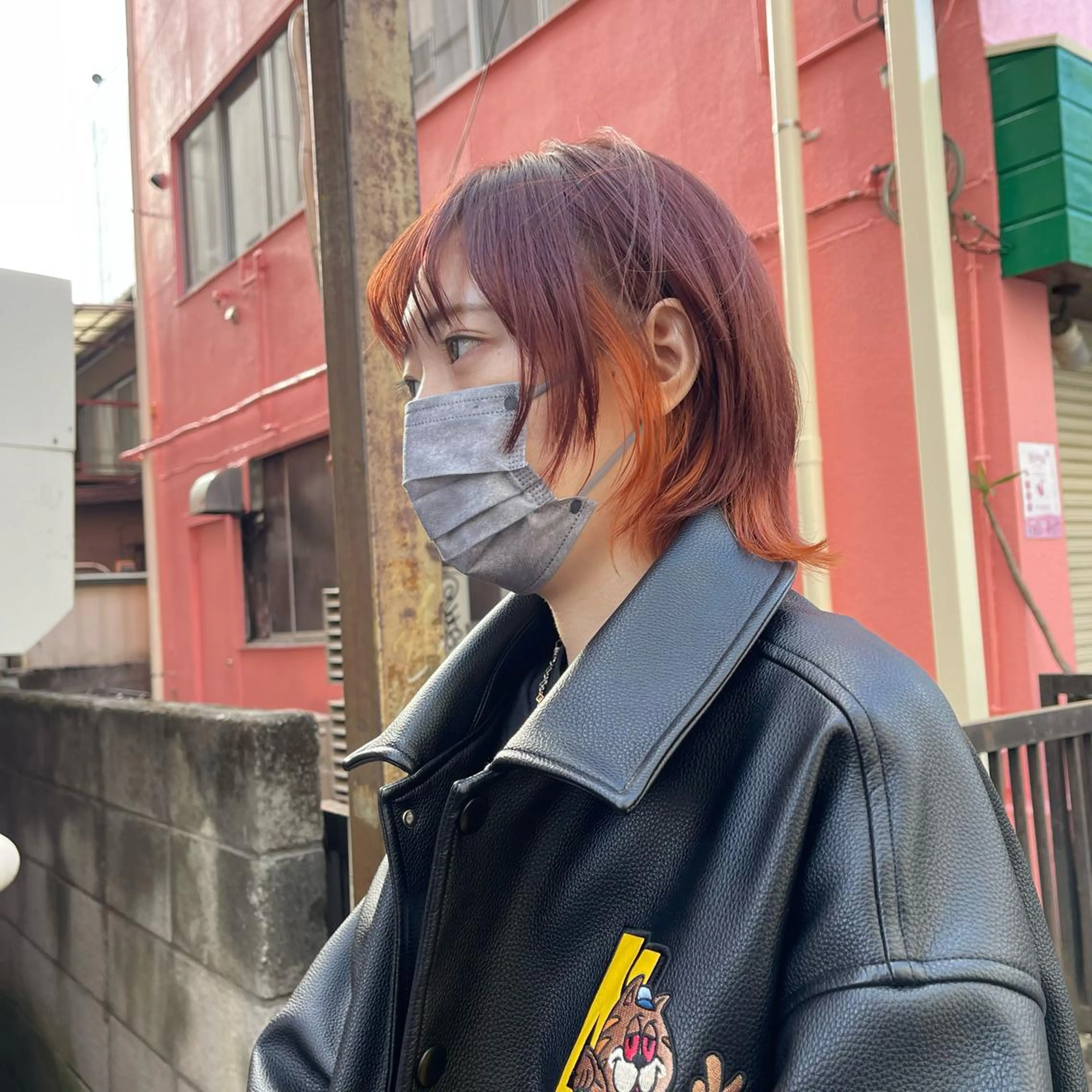 ミディアム カラー 黒崎 勝巳のヘアスタイル