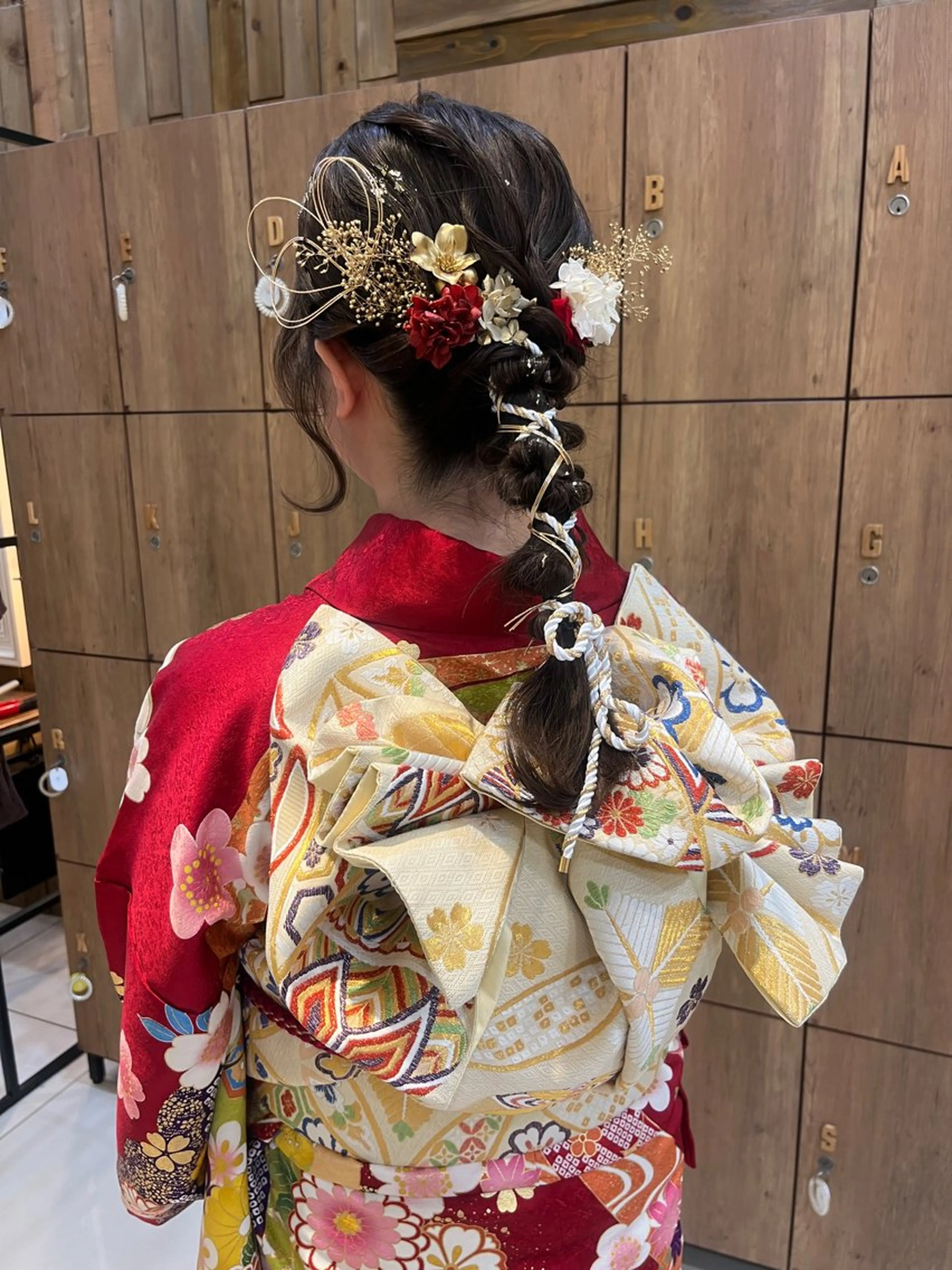 ヘアアレンジ ヘアセット 黒田瀬奈/ボブ まろやかベージュのヘアスタイル