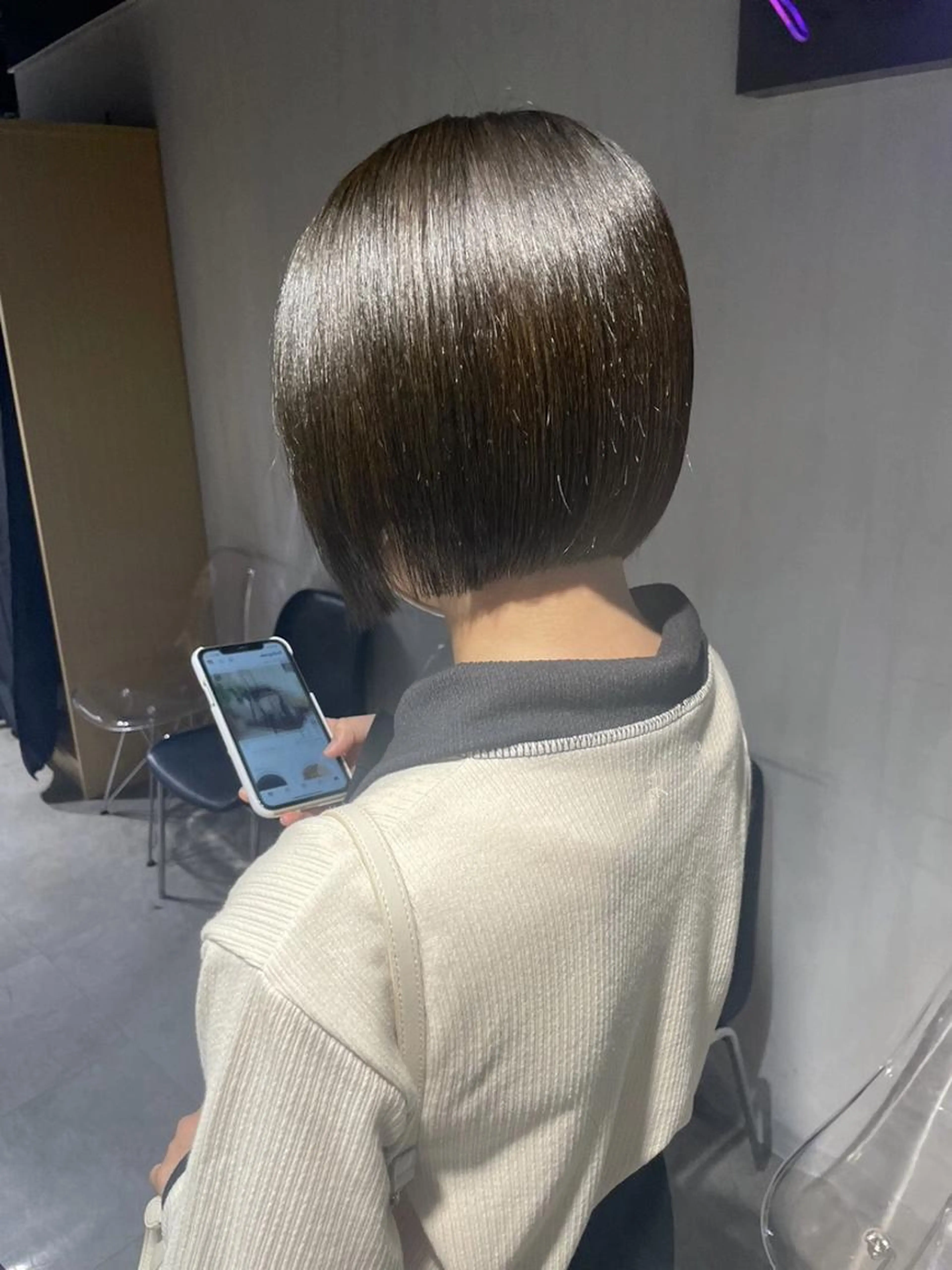 【ご新規様限定メニュー🏹】小顔カット➕ふんわり縮毛矯正(ストレートパーマ)➕オリジナルトリートメント🧴の写真