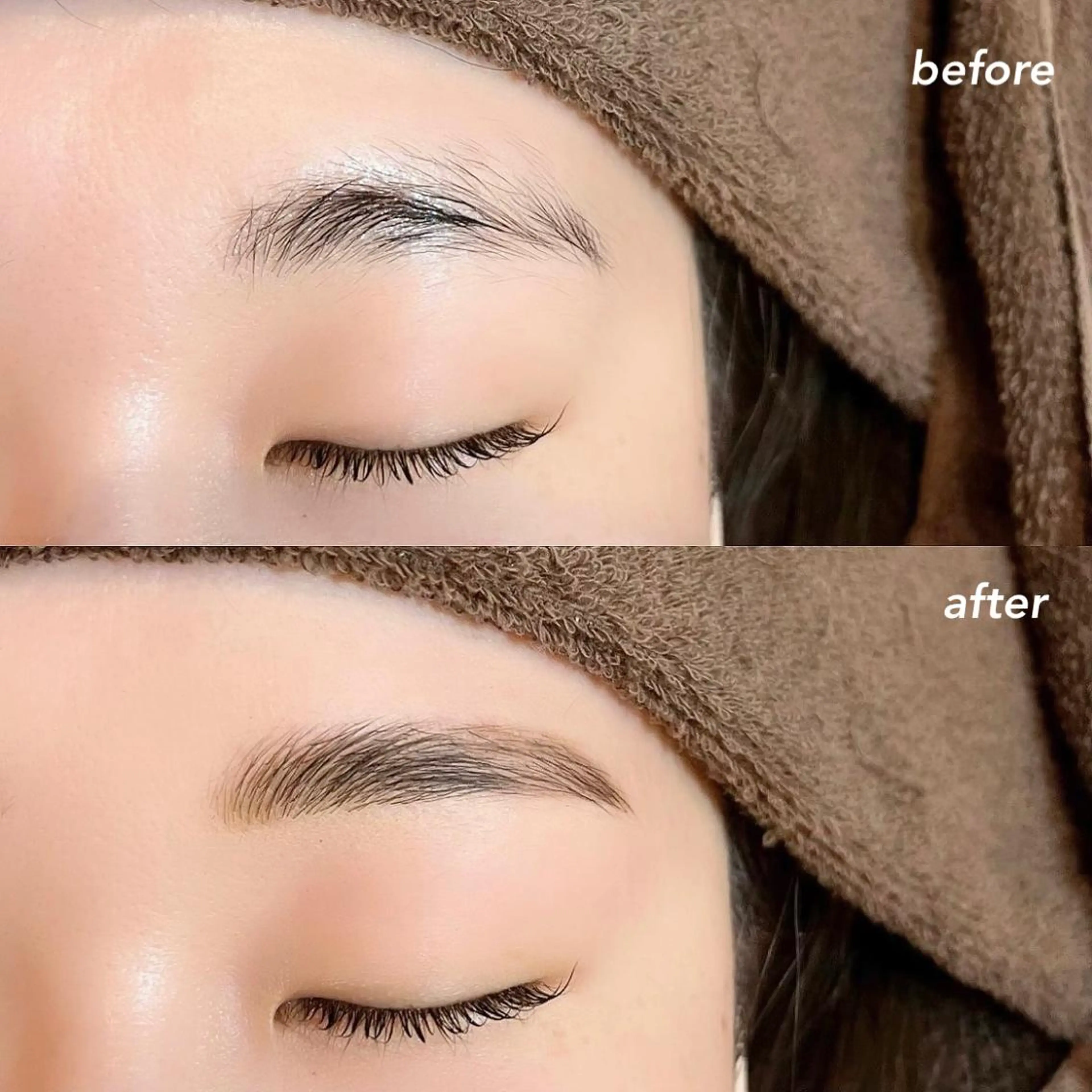 アイブロウ ハリウッドブロウリフト 眉毛ワックス脱毛 sola: neolive熊田のマツエク・マツパデザイン