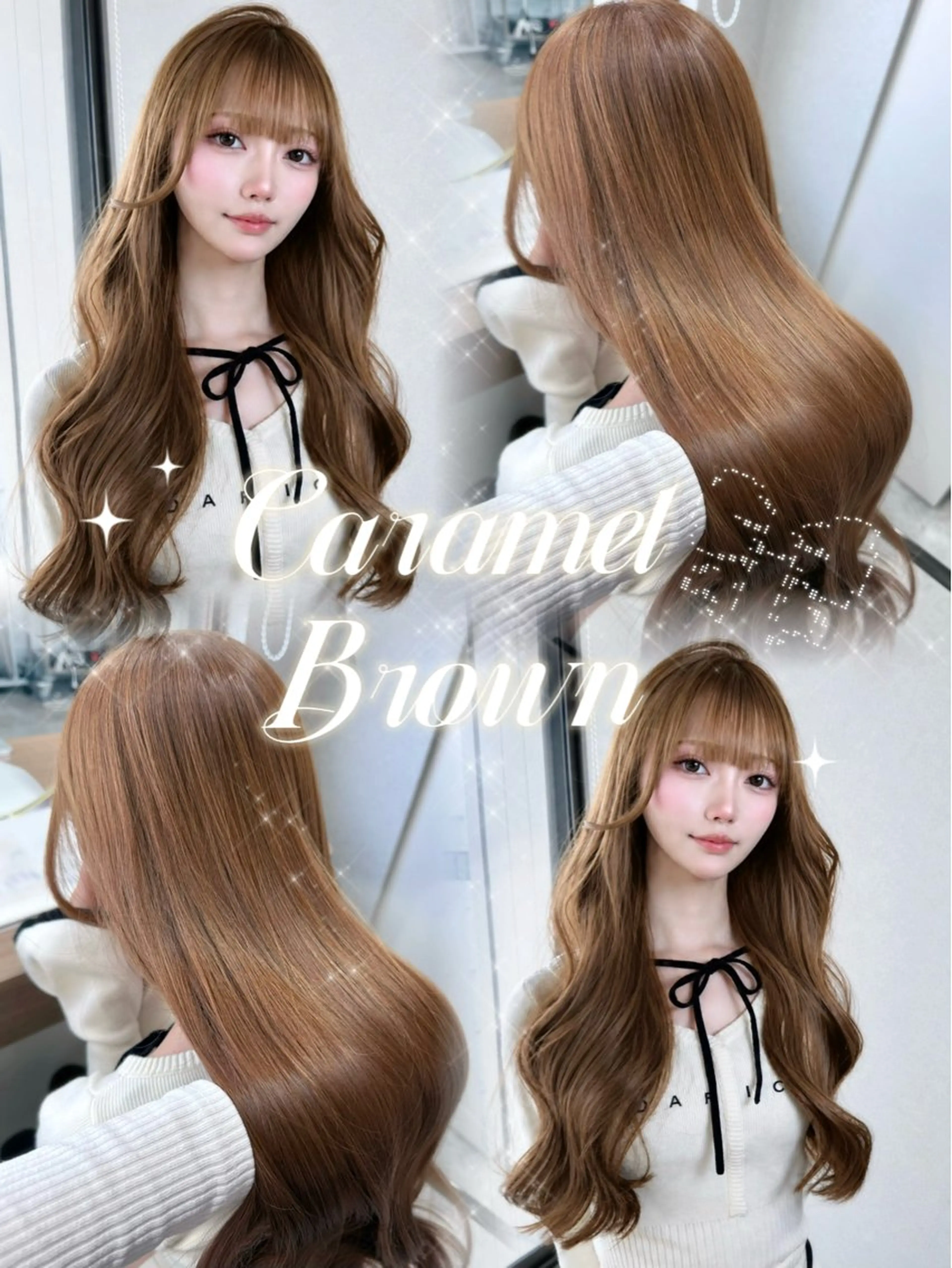ロング カラー ベージュカラー ブリーチ ブリーチなしカラー カット ヘアカラー トリートメント 豊嶋 未来のヘアスタイル