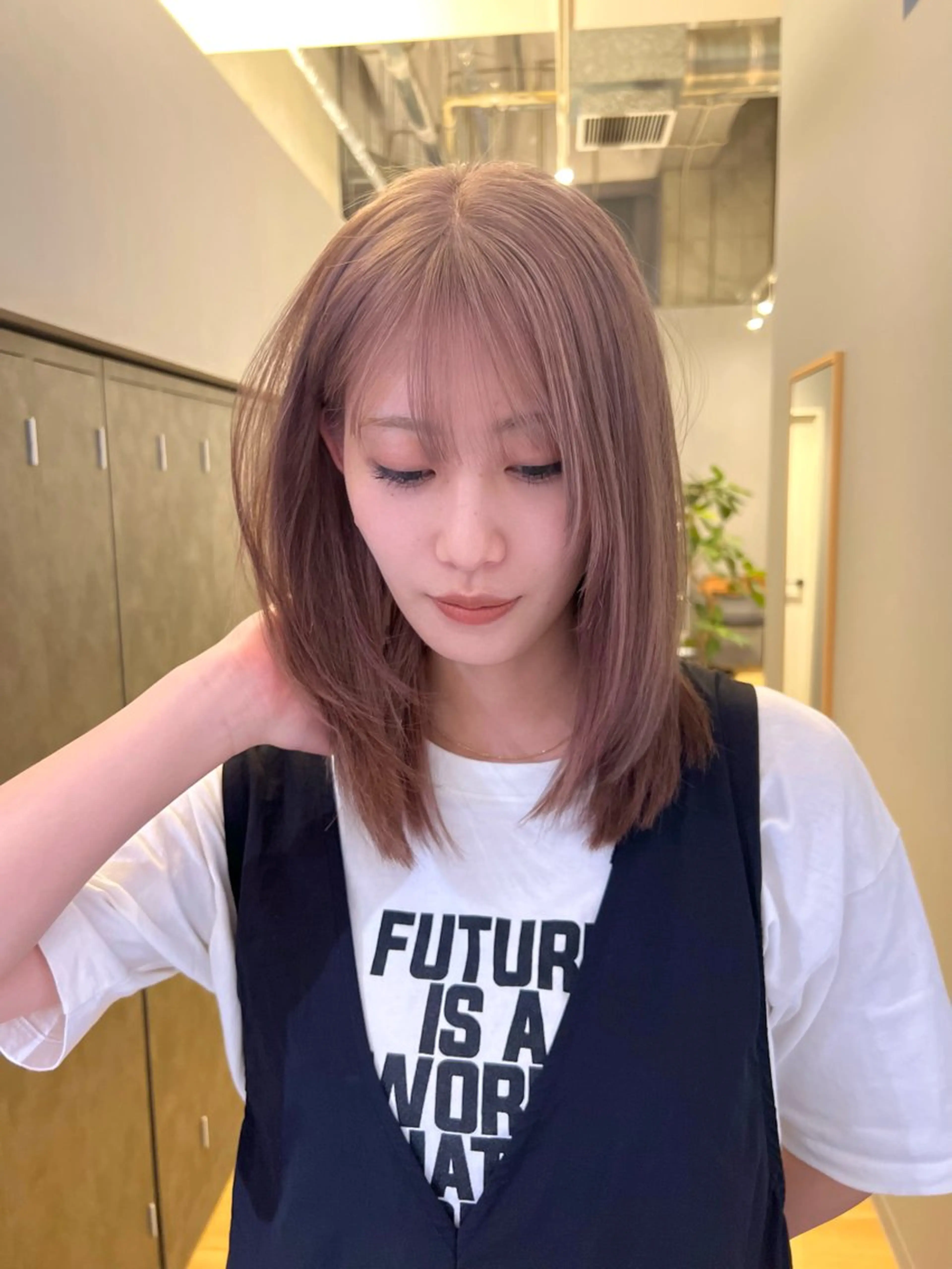 ミディアム GIEN NU茶屋町+所属・荒金 昴のヘアスタイル