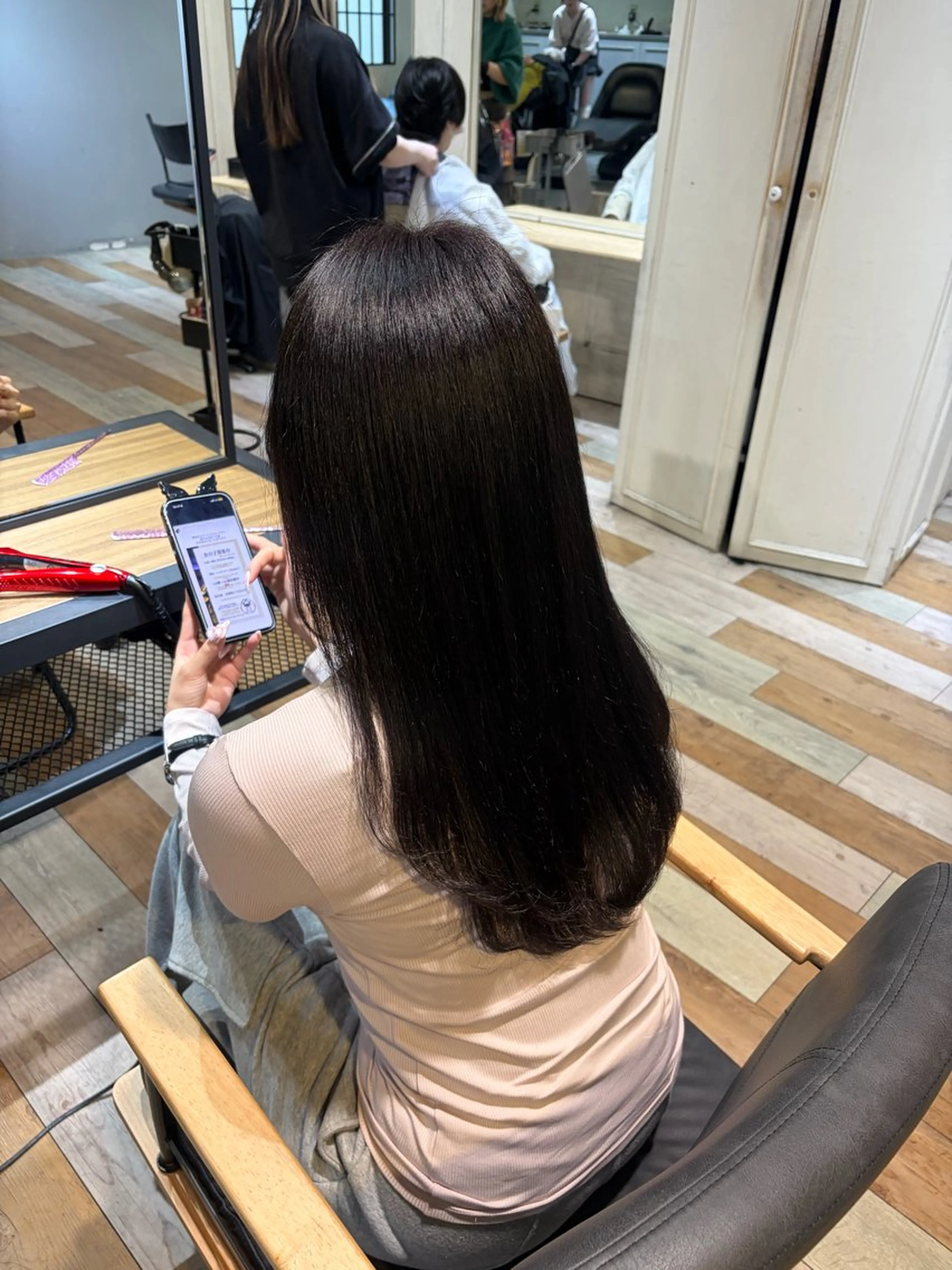 セミロング ヘアカラー トリートメント 💜🦋 COCONA🦋💜のヘアスタイル