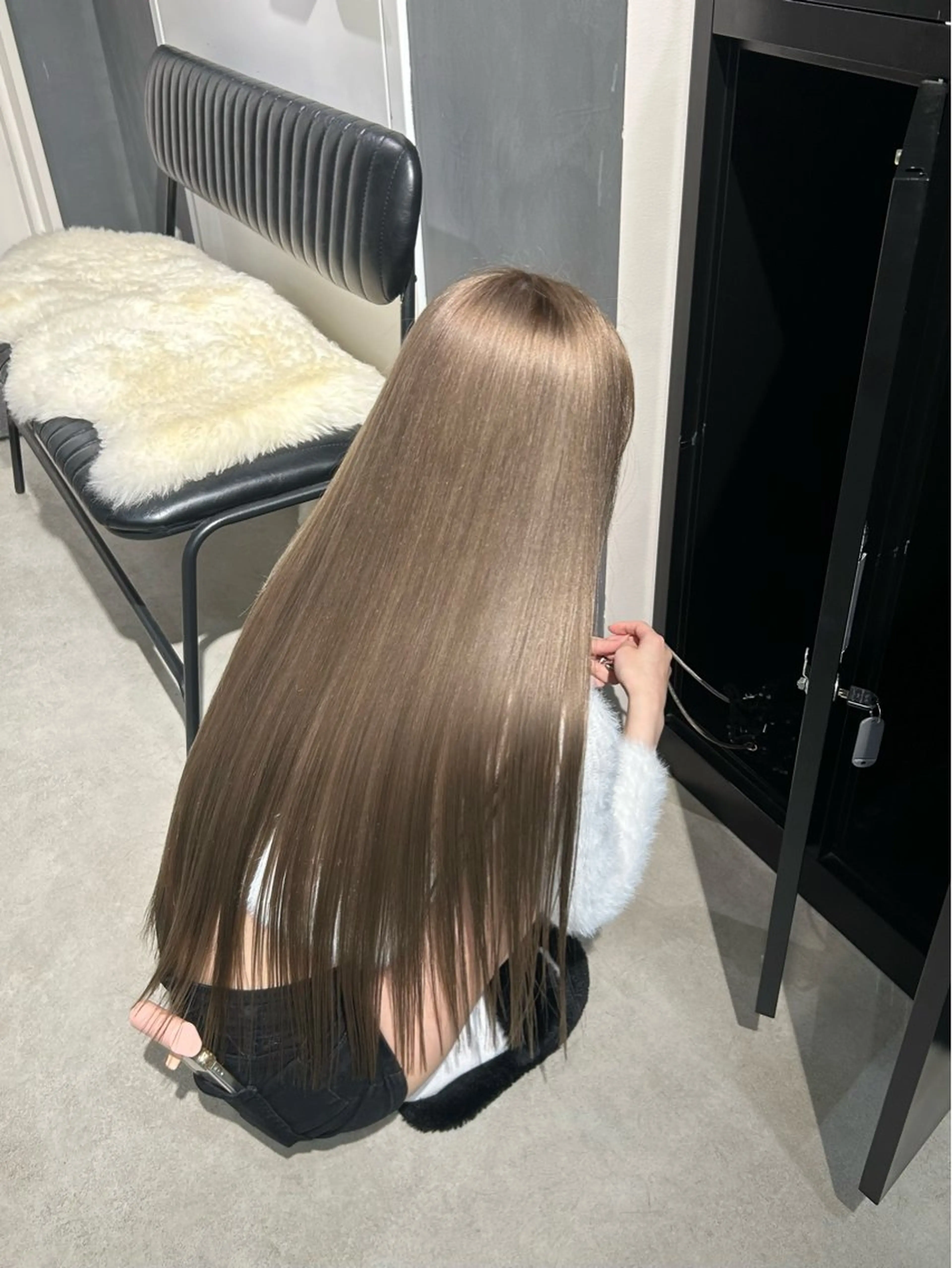 ロング カット ヘアカラー トリートメント えり 堀江/ボブ /レイヤー/艶髪のヘアスタイル