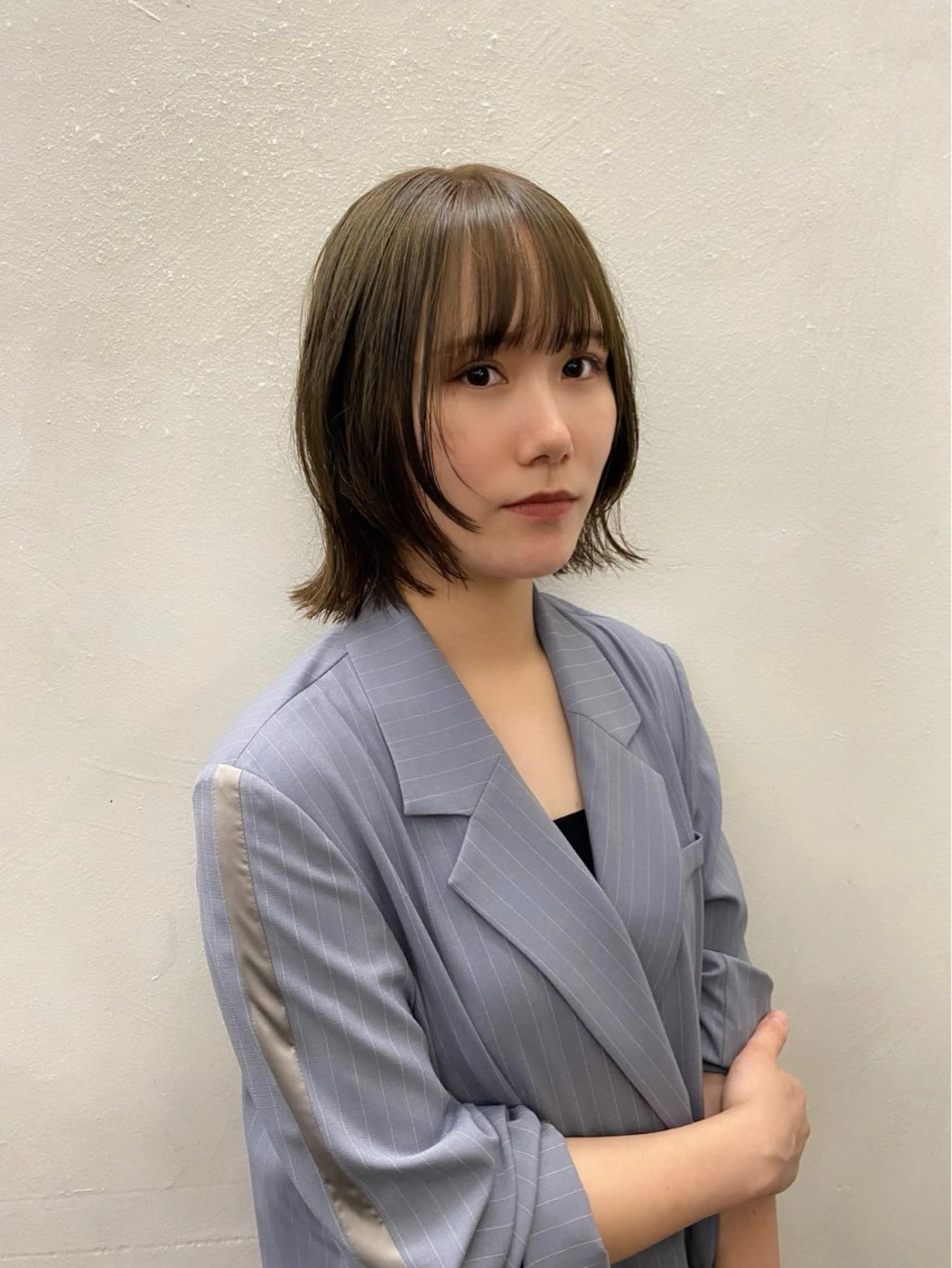 ミディアム カラー カット ヘアカラー トリートメント 似合わせレイヤー/ ニュアンスパーマ高倉のヘアスタイル