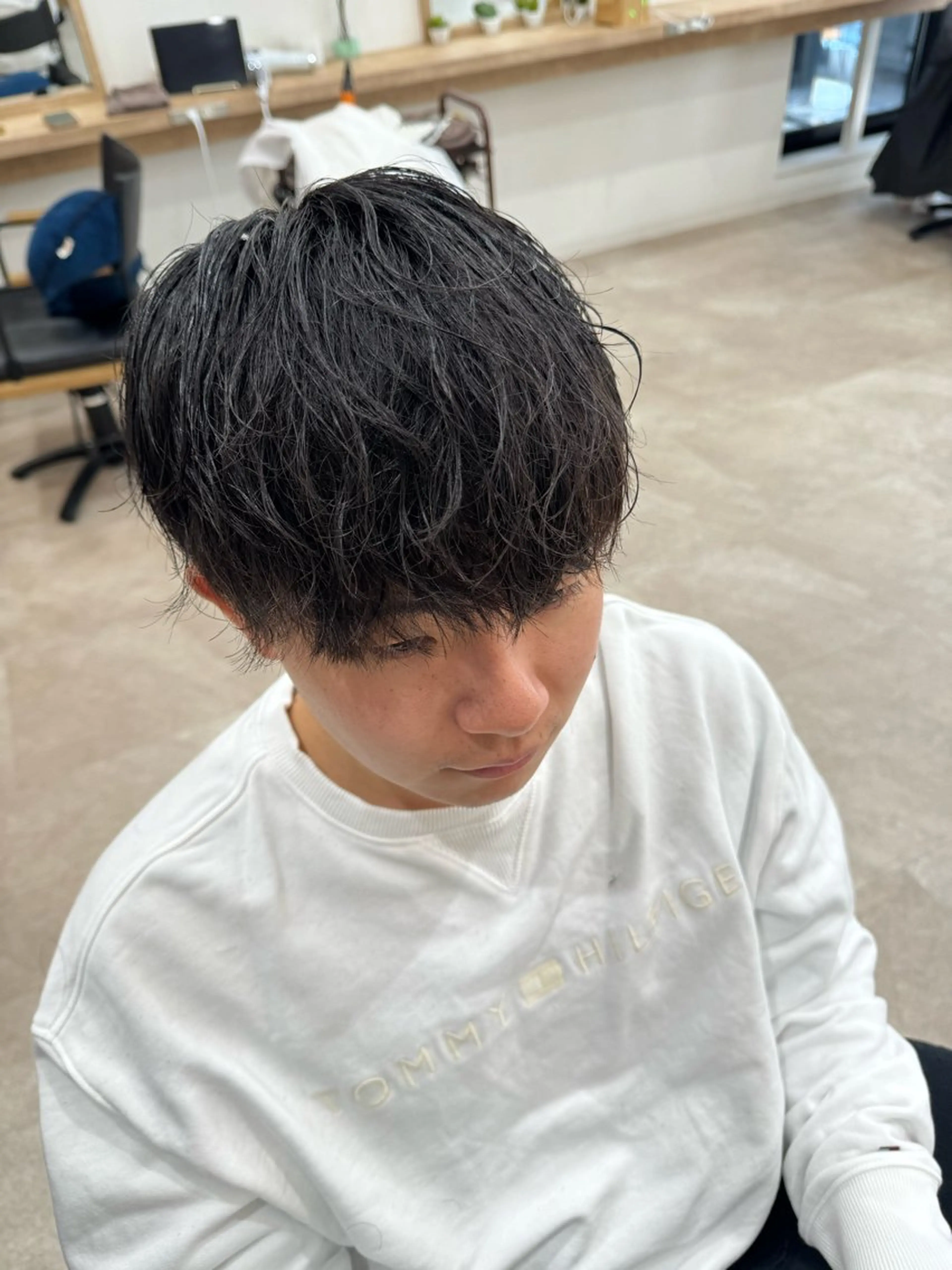 ショート パーマ メンズ 髪質改善/縮毛矯正 /メンズパーマ川田のヘアスタイル