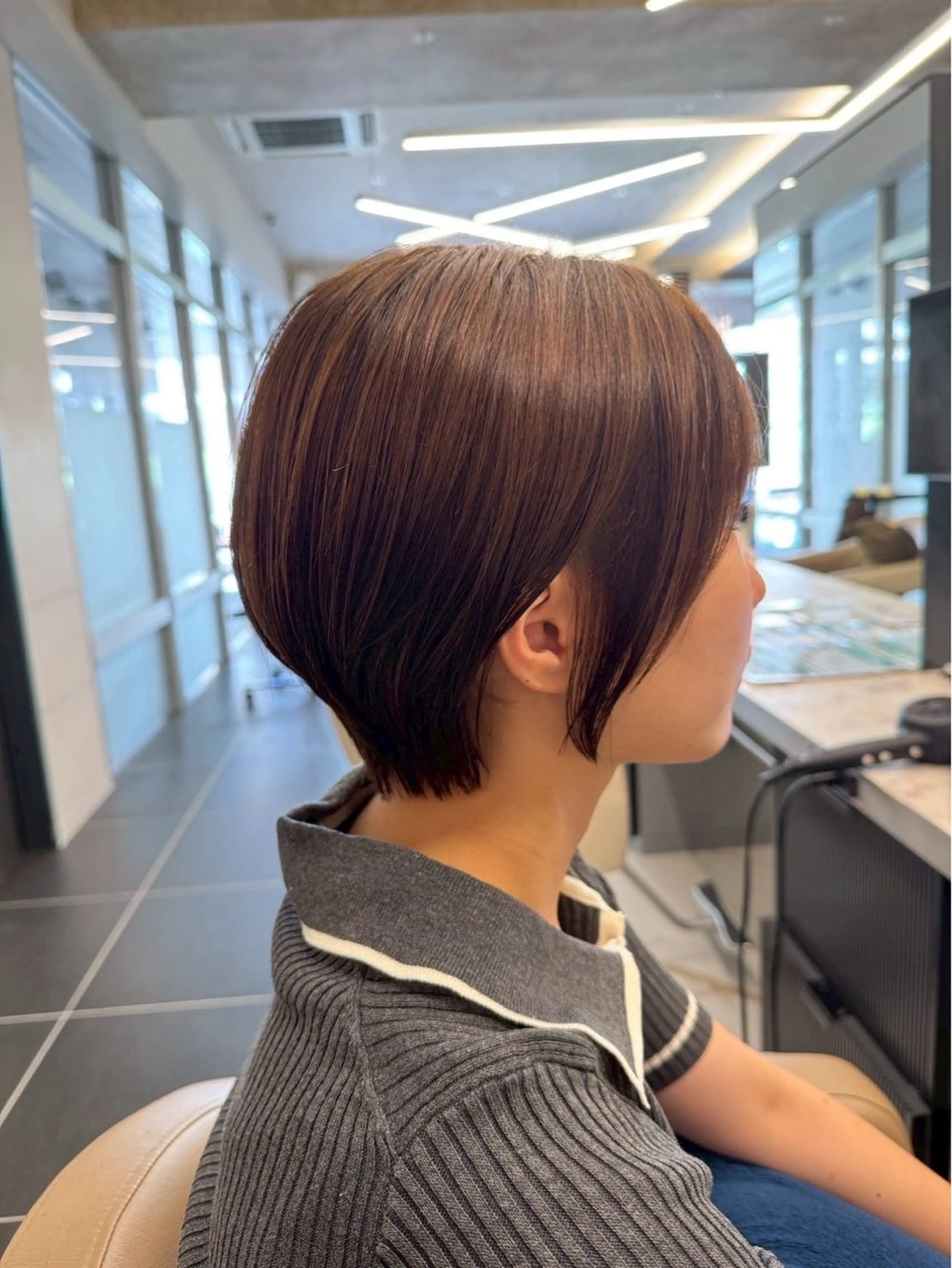 ショート カラー ショートボブ ボブ くびれヘア ショートヘア カット ヘアカラー トリートメント 白髪手術/髪質改善 /浦和⭐️Ryu⭐️のヘアスタイル