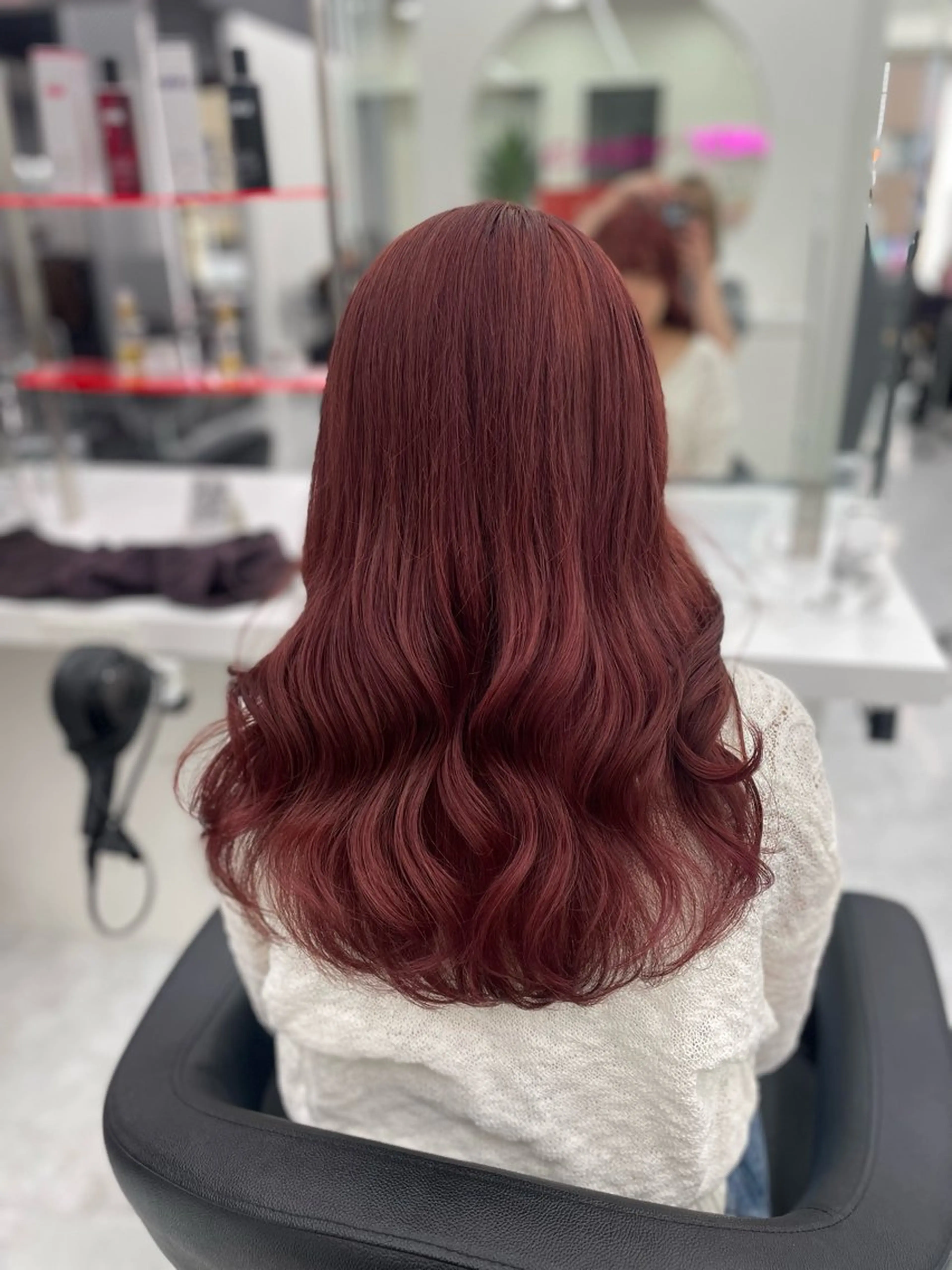 セミロング カラー 💖似合わせカラー レイヤー💖ブリーチのヘアスタイル