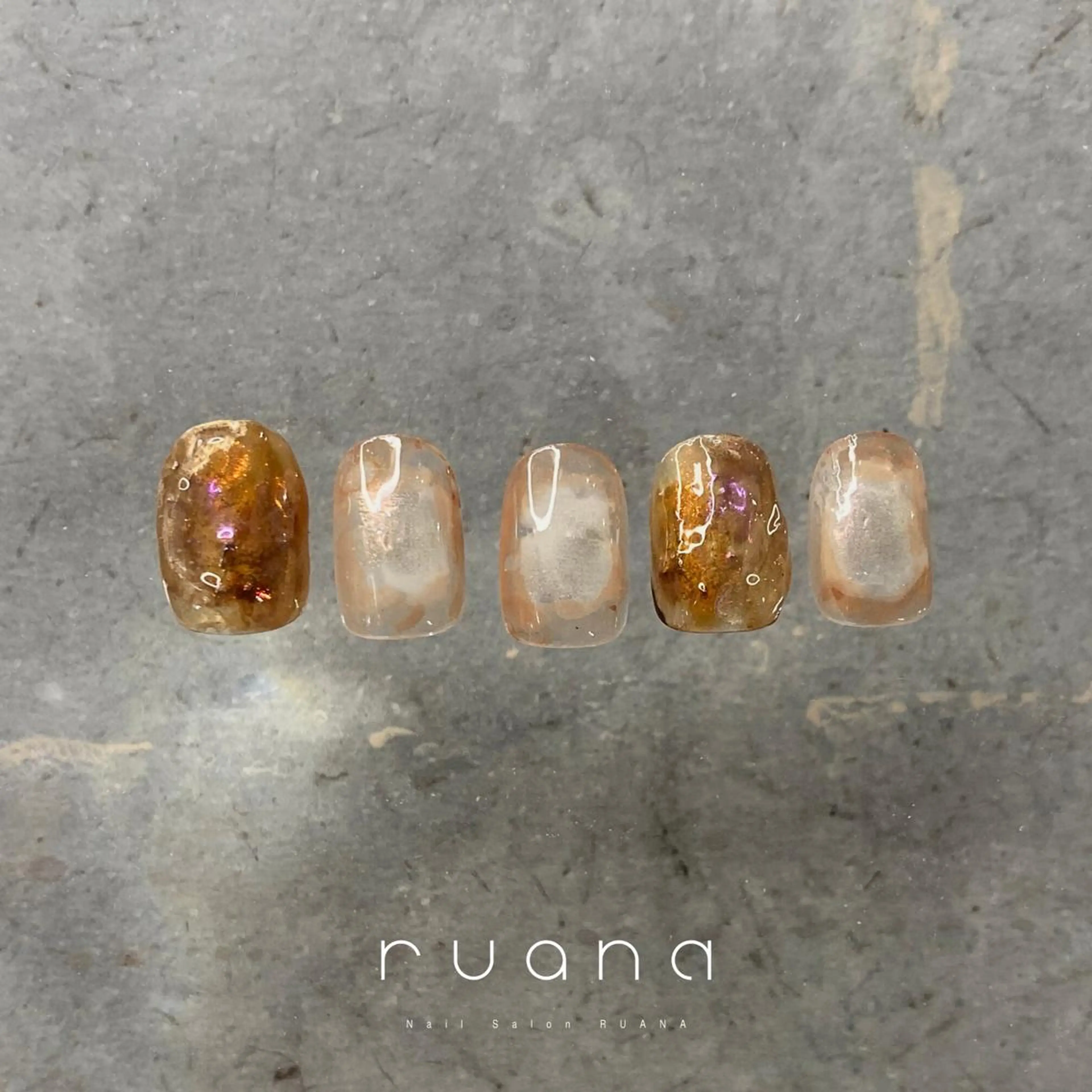ネイル ニュアンスネイル🧡 rionaのネイルデザイン