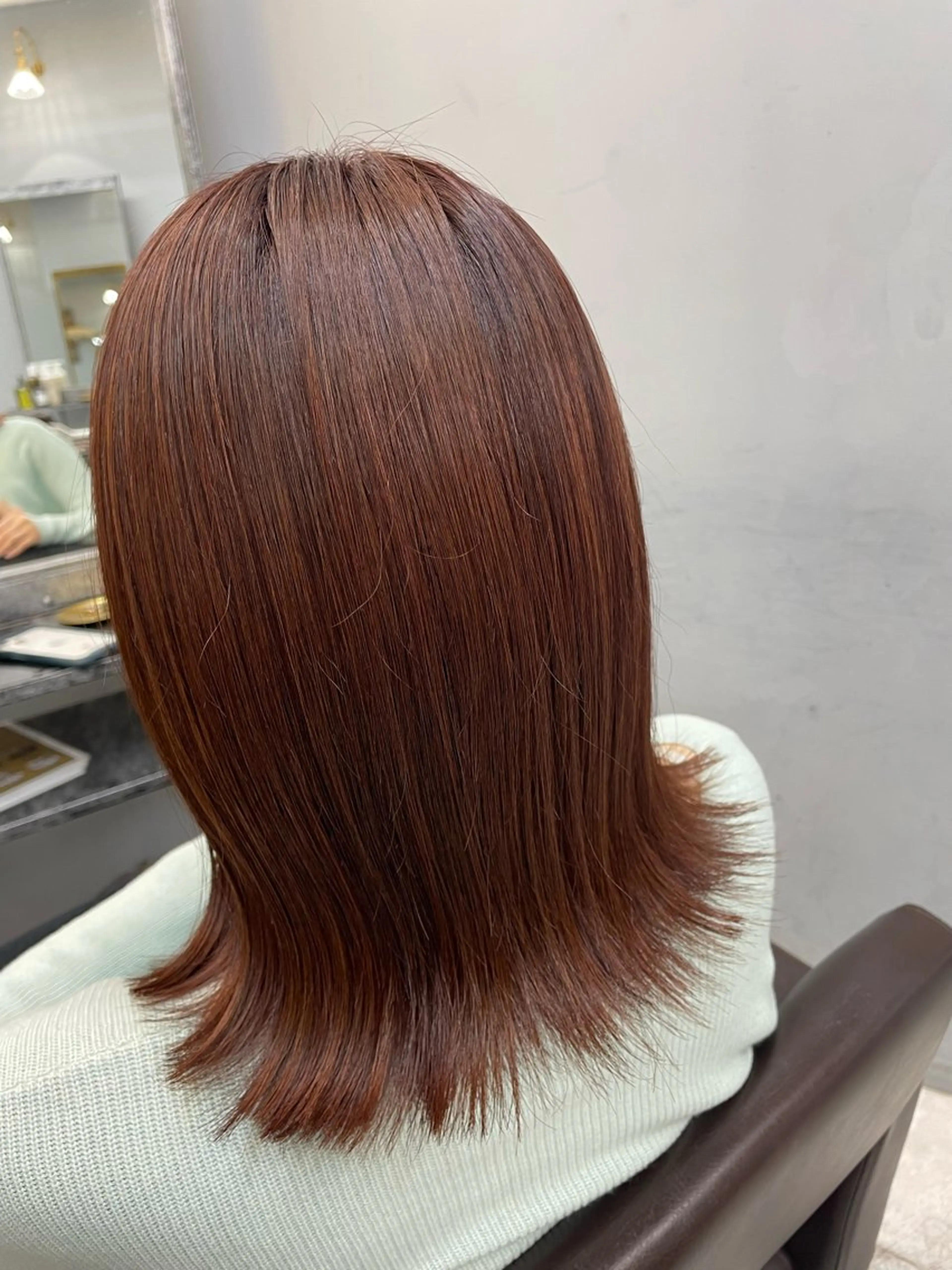 ミディアム 佐藤 菜穂のヘアスタイル