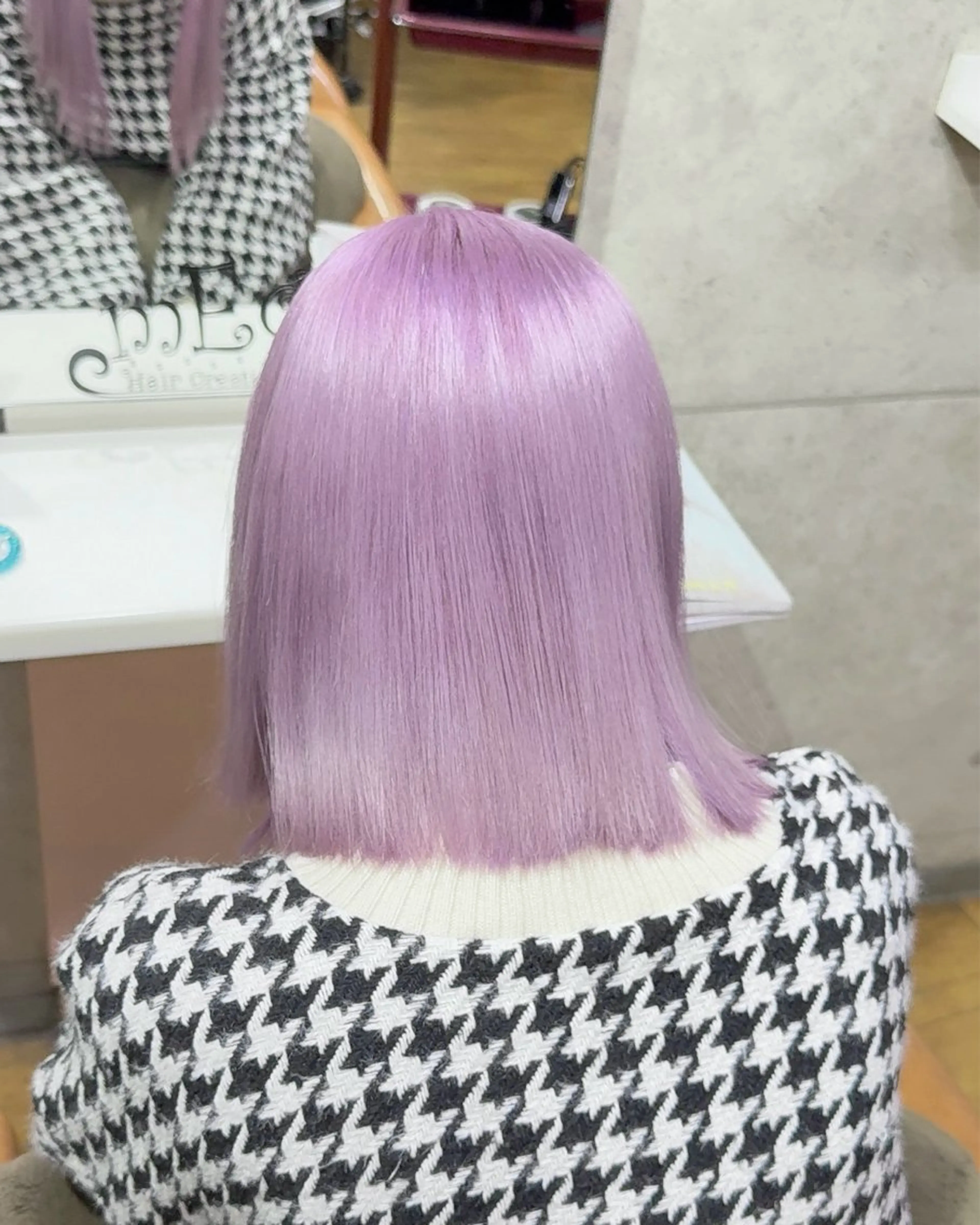 ショート カラー ヘアカラー トリートメント ブロンド/ピンク/ ミルクティー/アトムのヘアスタイル
