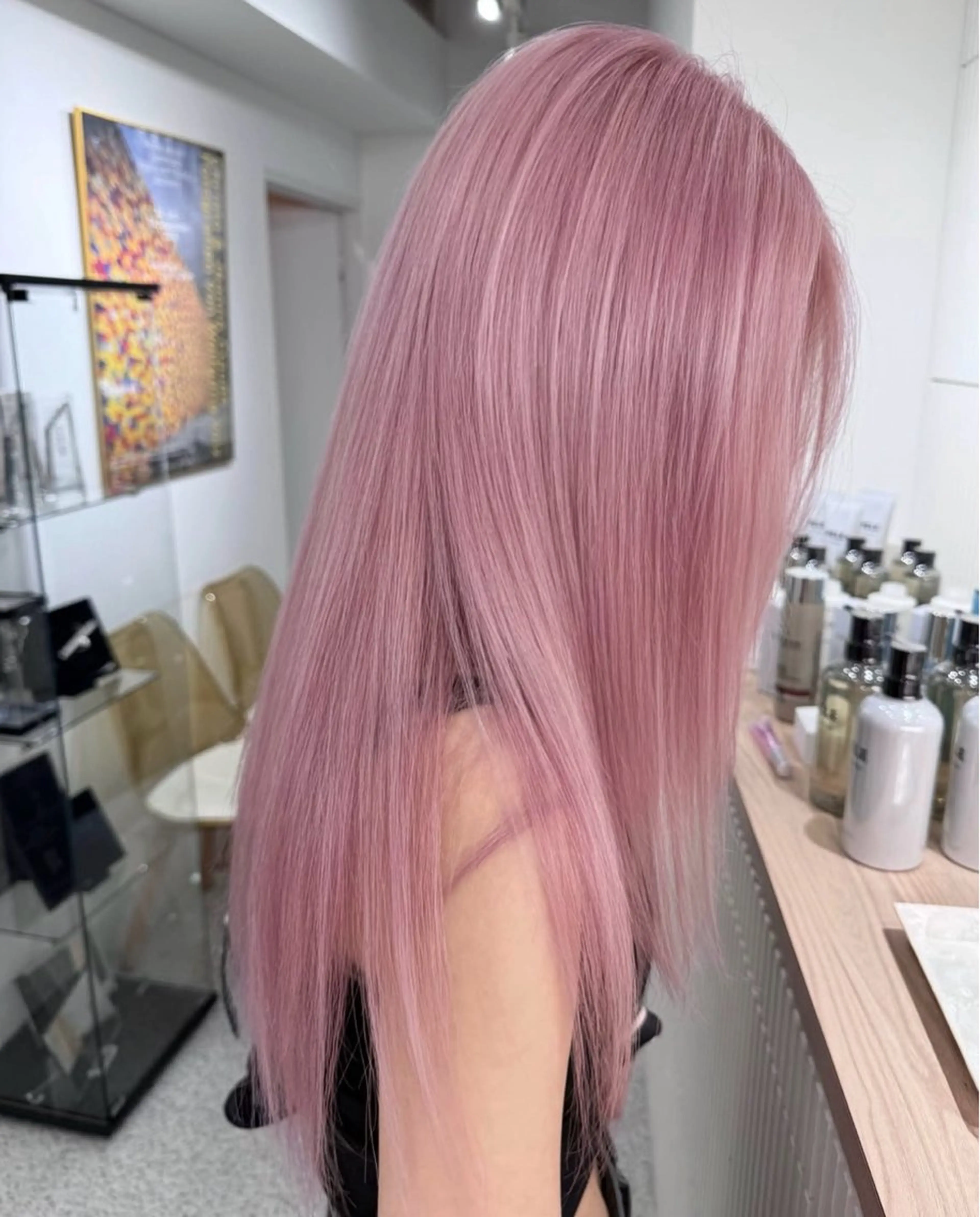 🦋【ダブルカラー】全体ブリーチ1回＋ワンカラー／トリートメントの写真