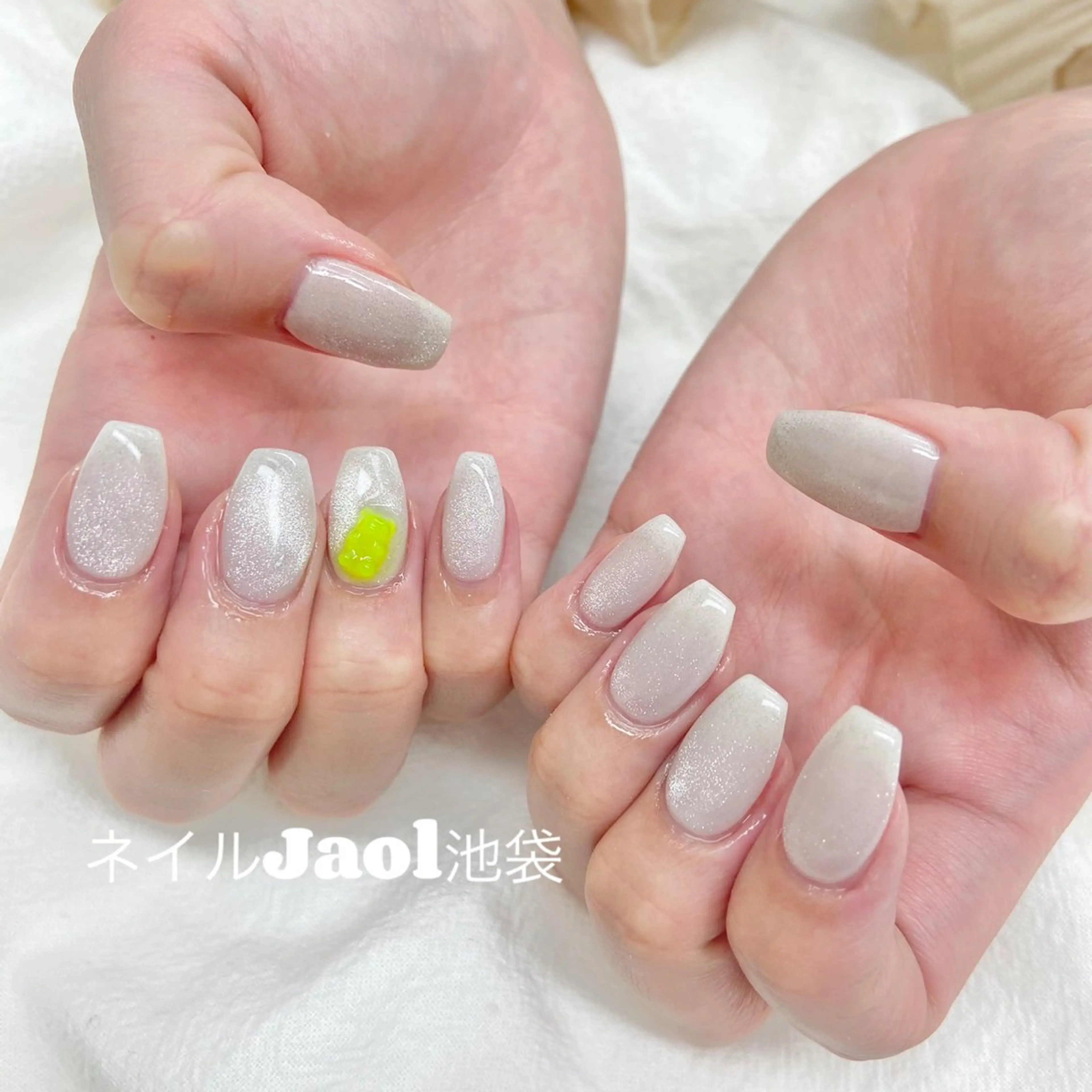 セミロング ハンドネイル ネイルJaol 池袋のネイルデザイン
