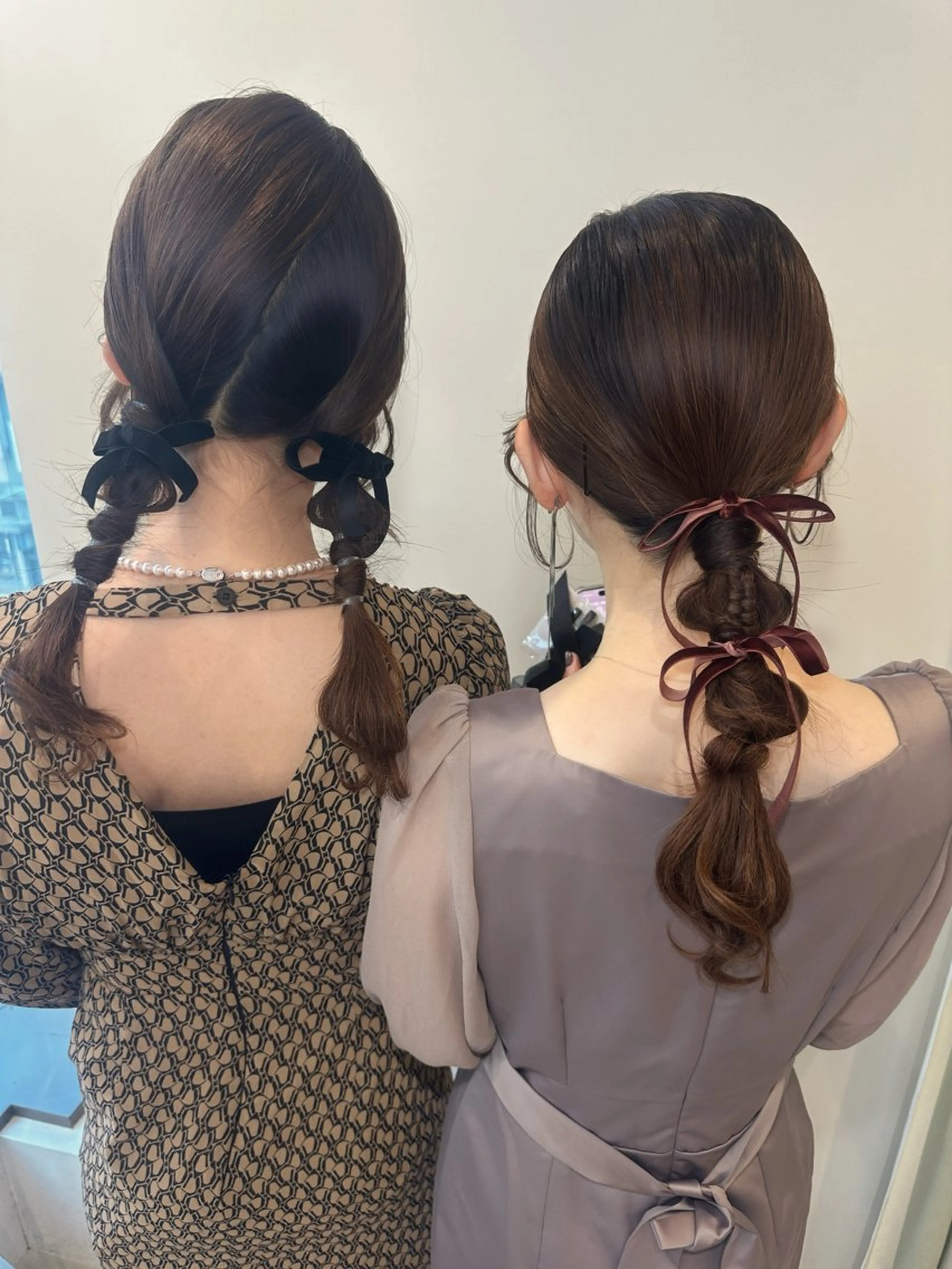 ヘアアレンジ 小顔レイヤー/ ベージュ🤍Rieのヘアスタイル