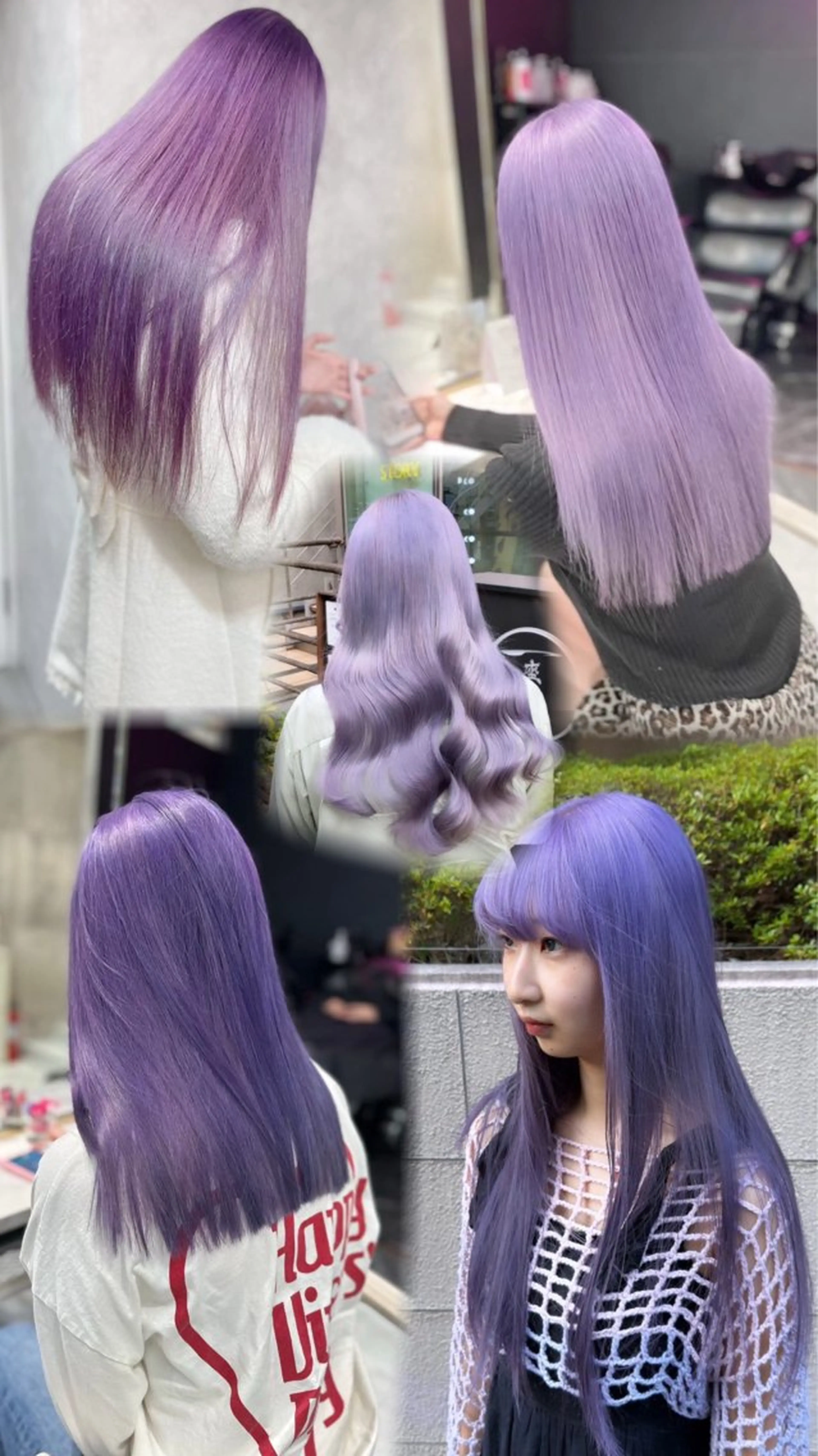 ロング カラー ヘアアレンジ メンズウルフ🐺♡ ブリーチ♡ヘアメ🎀のヘアスタイル