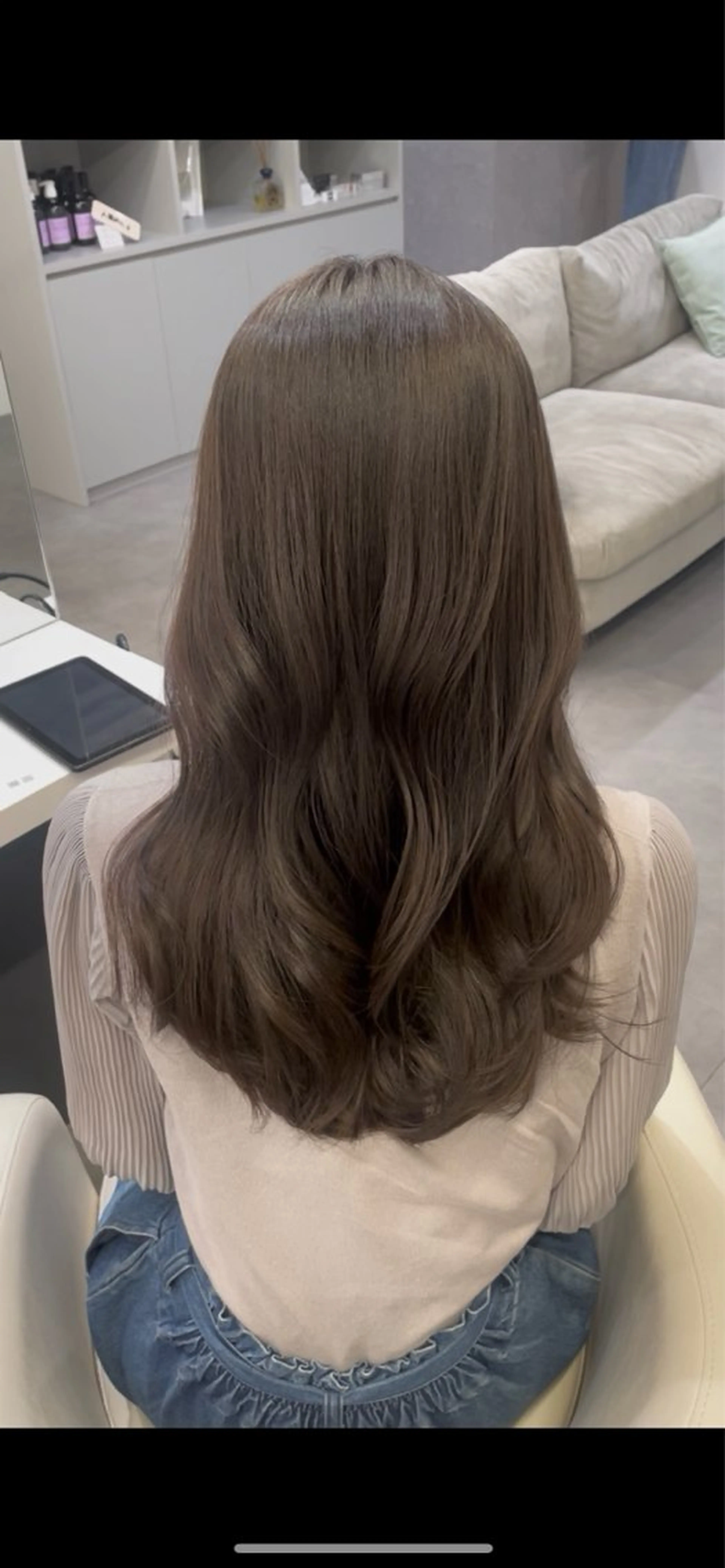 カラー グレージュ カラーモデル募集/ 森本明花のヘアスタイル