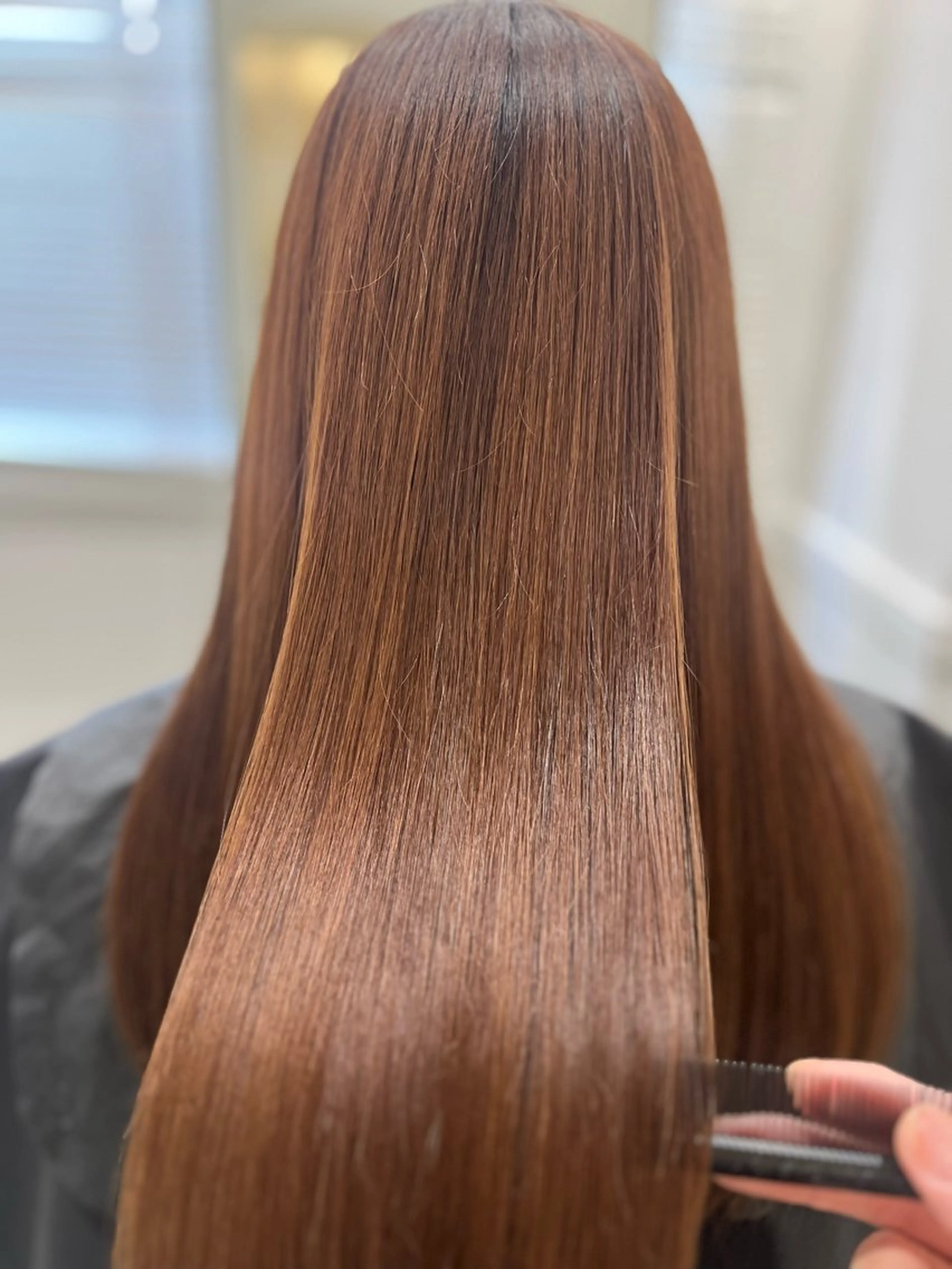 ロング ロング 縮毛矯正 トリートメント 【ただの天才 🎨】のヘアスタイル