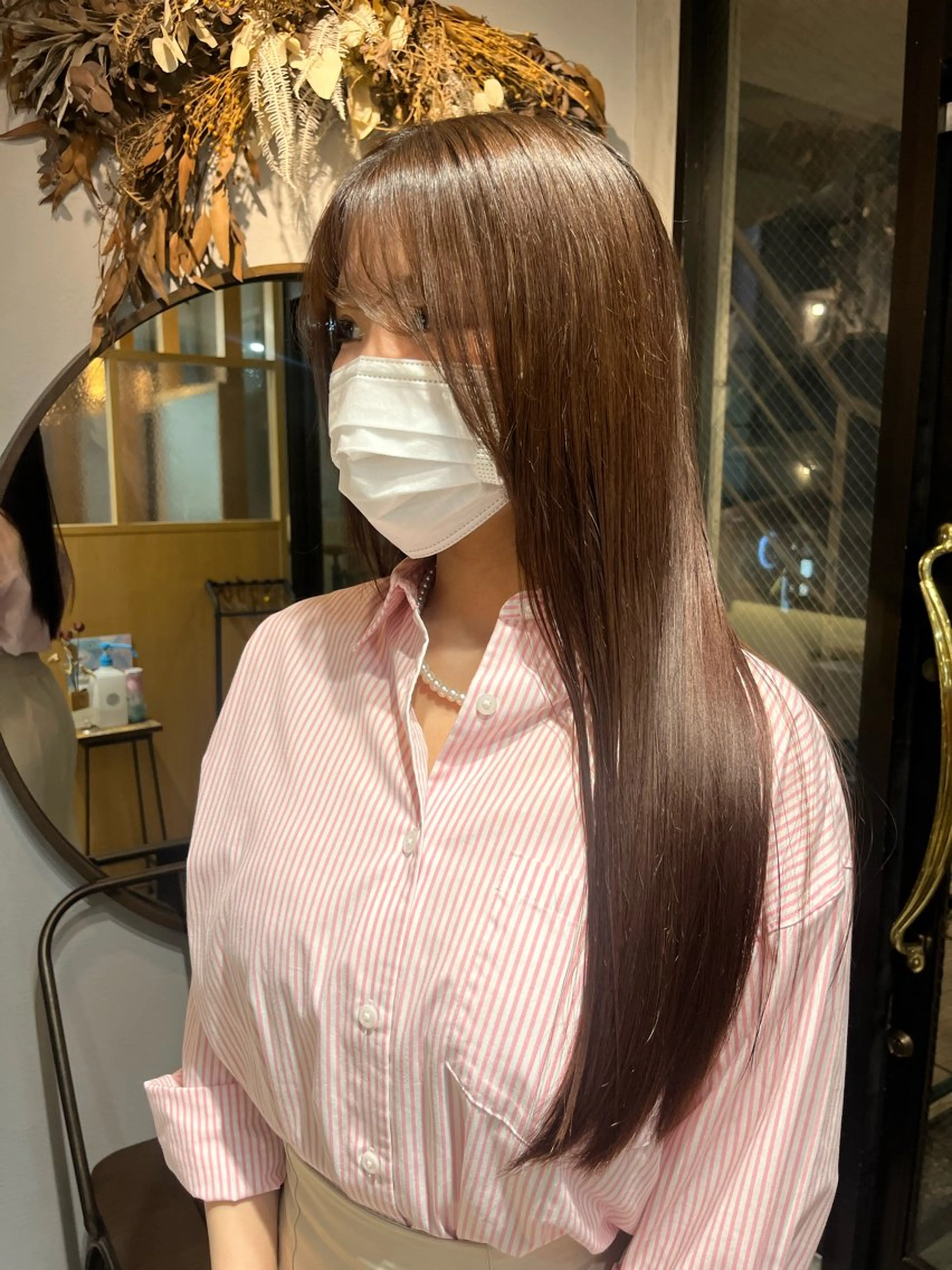 ロング ヘアカラー トリートメント 🤎透明感ツヤカラー Chinatsu🤎のヘアスタイル
