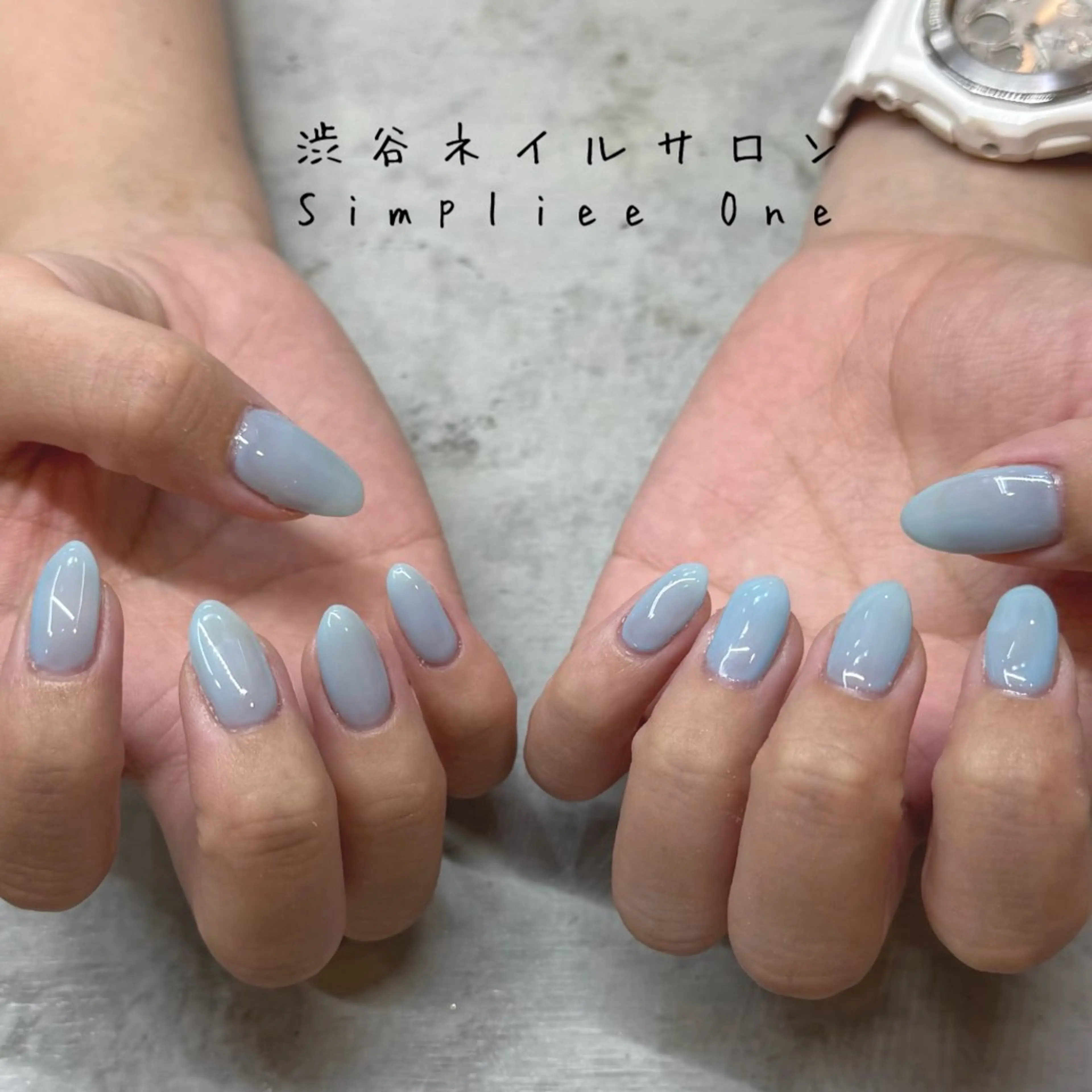 ネイル オフィスネイル シンプルネイル ハンドネイル 🦋シンプルネイル 🦋🫧MAI🫧のネイルデザイン