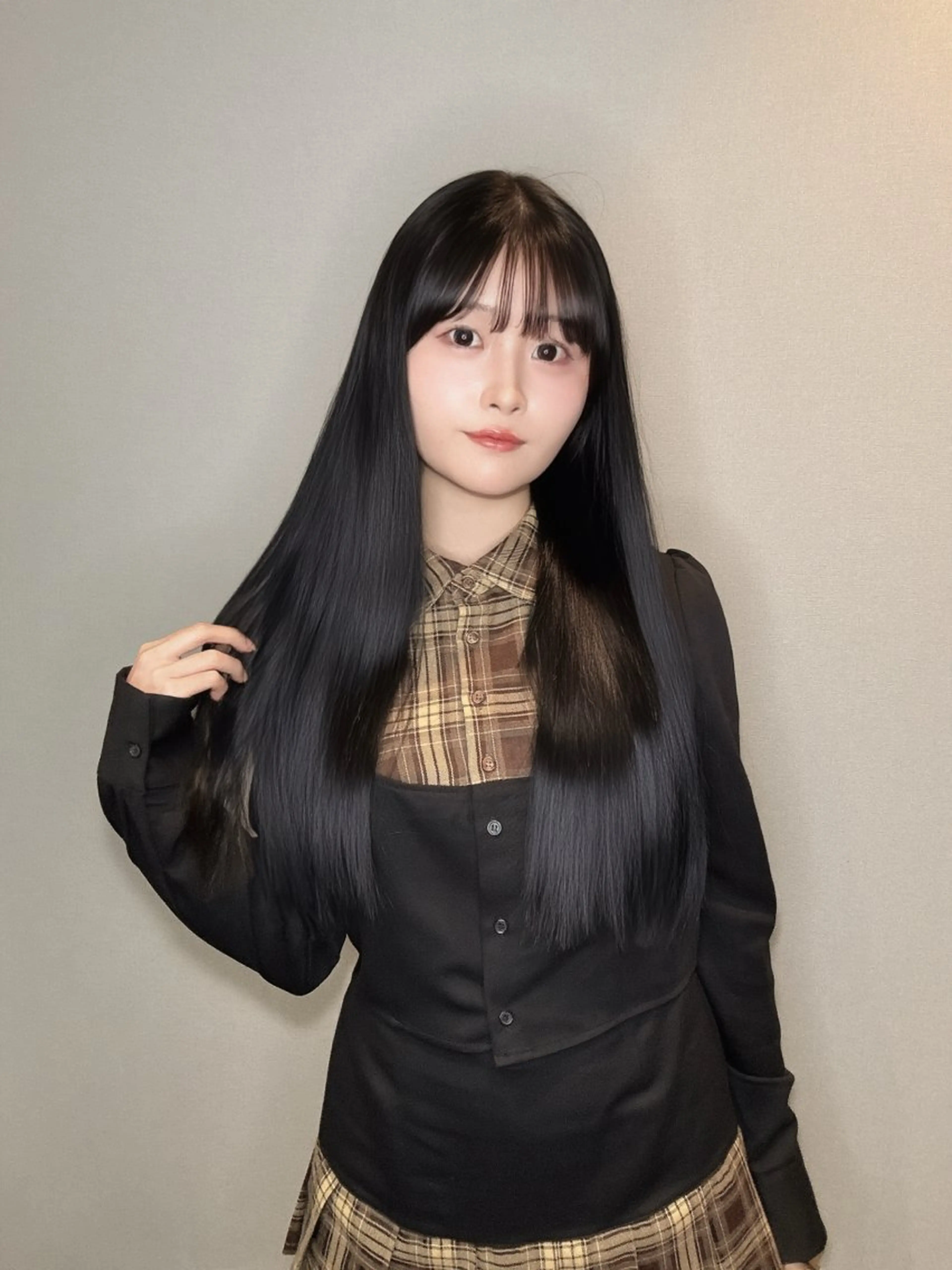 ロング 髪質改善 韓国風ヘア レイヤーカット 縮毛矯正 トリートメント ヘアカラー トリートメント 髪質改善/shuki 韓国/代表取締役のヘアスタイル