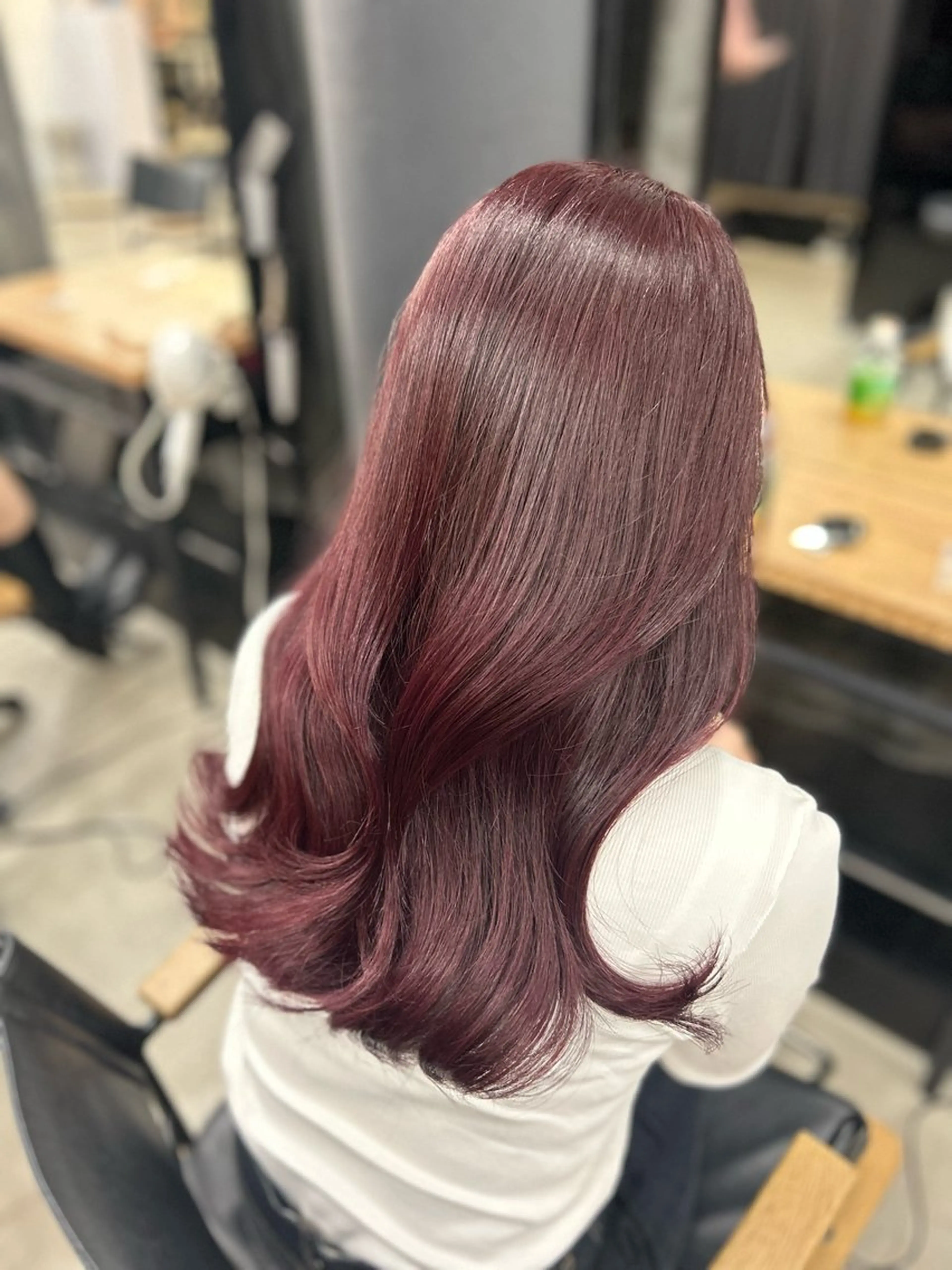 ロング 女性らしいモテヘア 韓国ヘアhikariのヘアスタイル