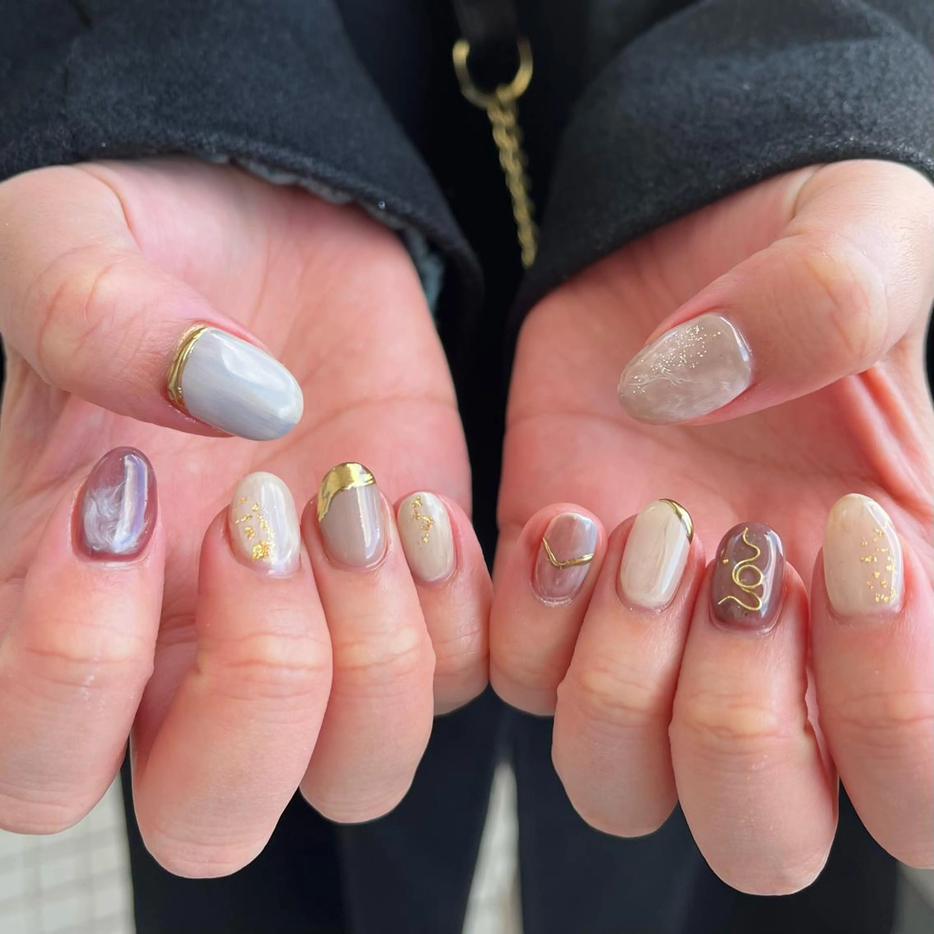 ネイル 🤎Two ERI🤎のネイルデザイン