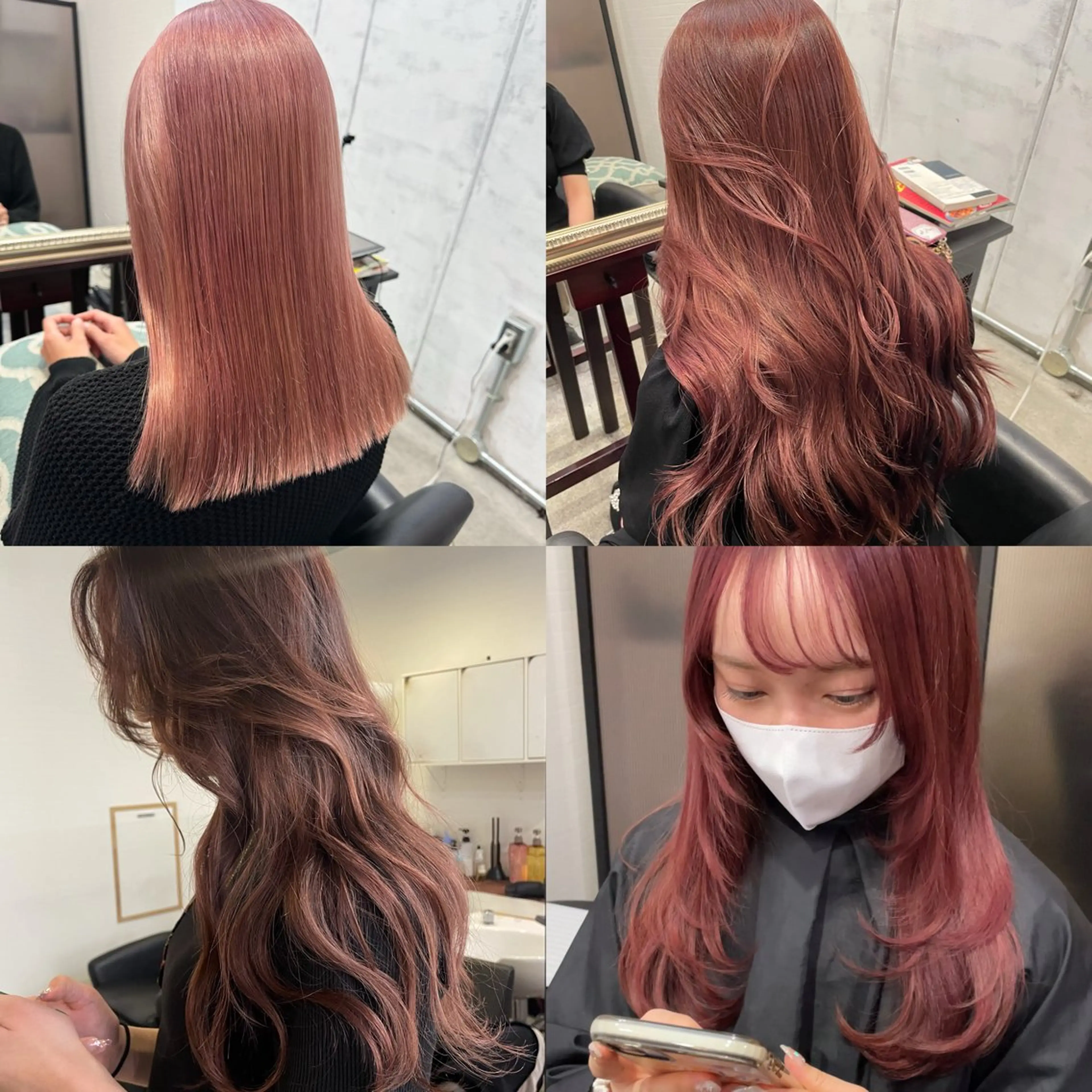 セミロング カラー ピンクカラー ヘアカラー トリートメント BANK'S hair所属・縮毛矯正 髪質改善寺坂雄飛💐のヘアスタイル