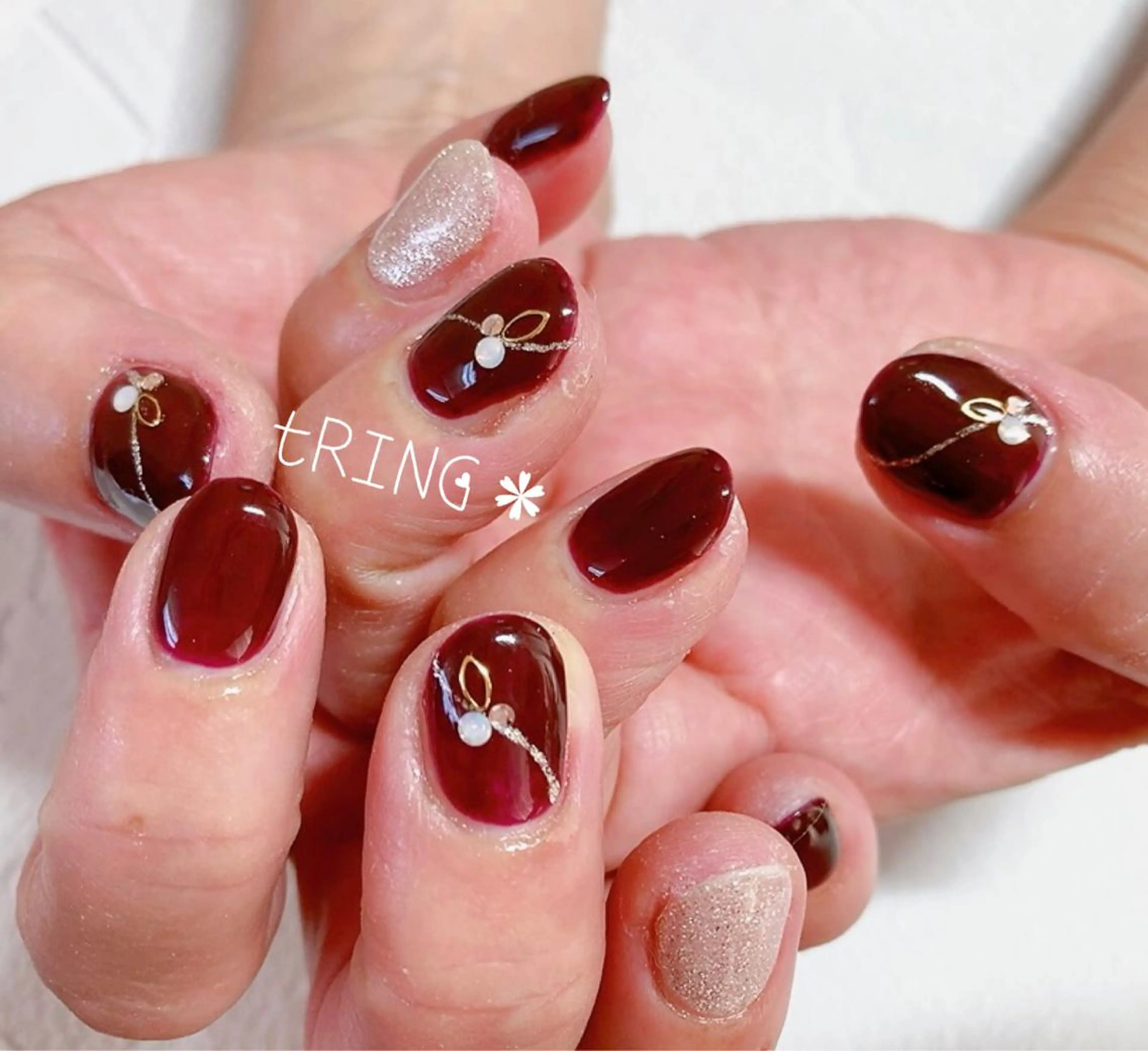 ネイル ハンドネイル tRING＊ しいの木台のネイルデザイン