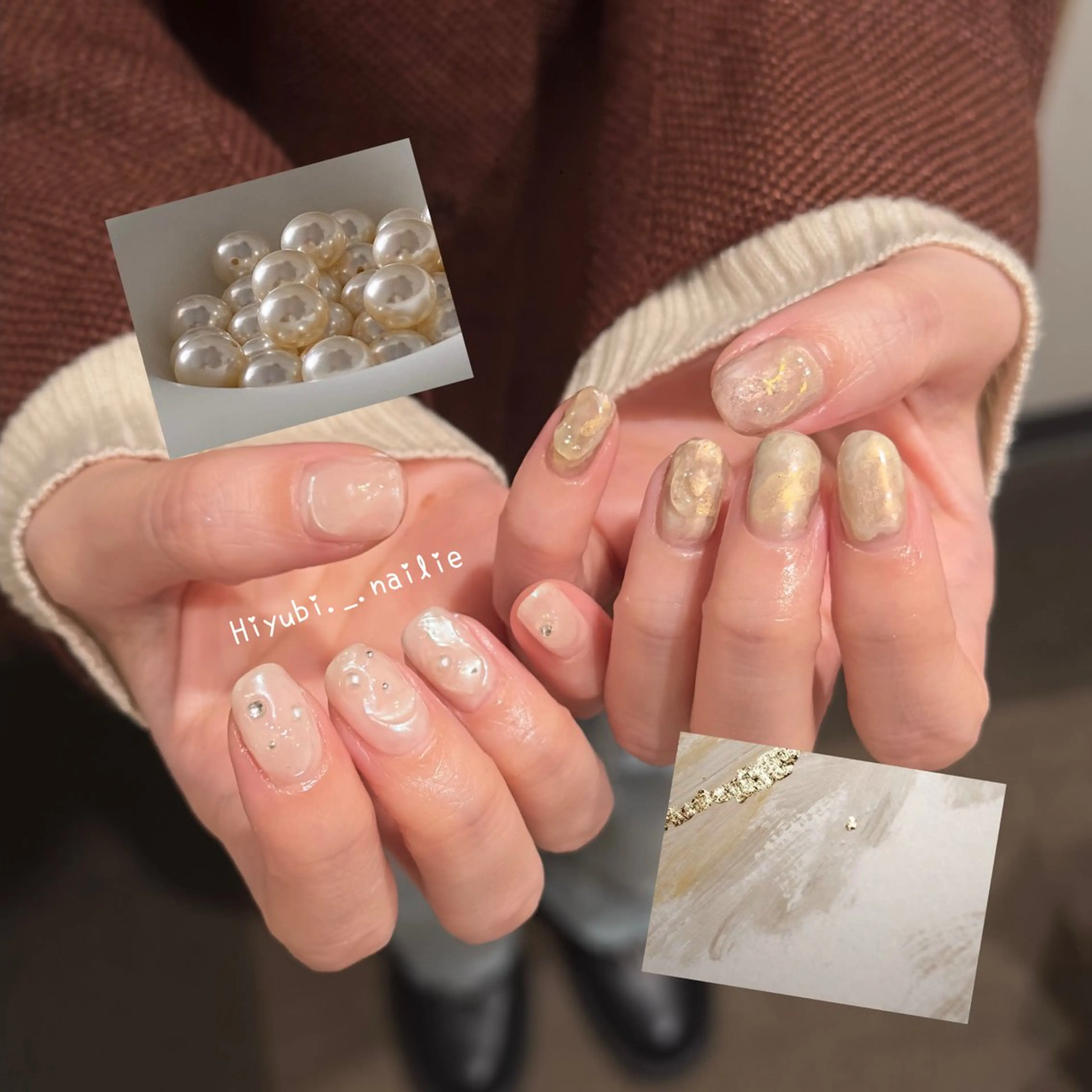 🌷【人気NO.1】ニュアンスアート (長さ出し10本)🫧の写真