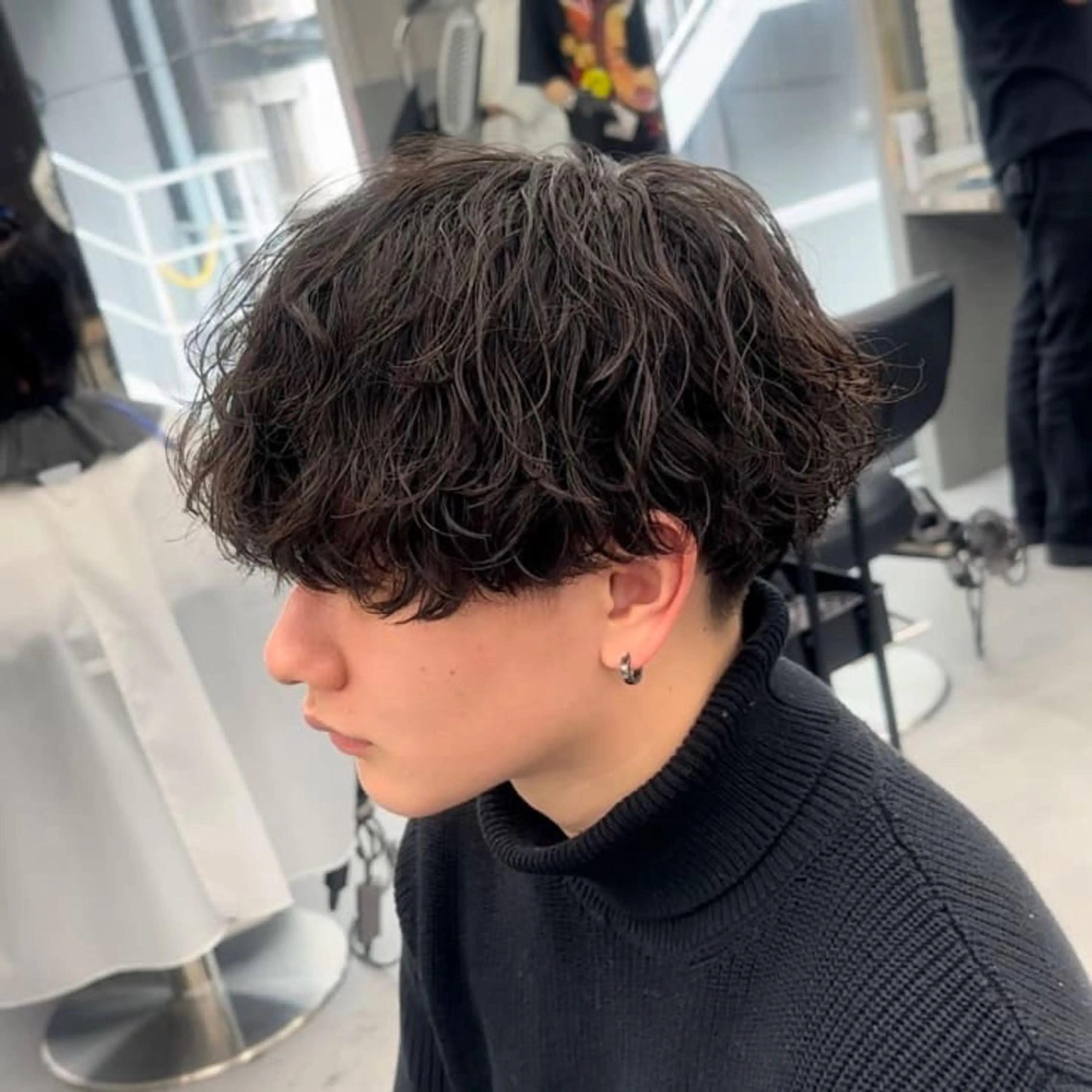 パーマ メンズ カット パーマ トリートメント テラス阿倍野店所属・メンズパーマ職人馬場 和哉のヘアスタイル