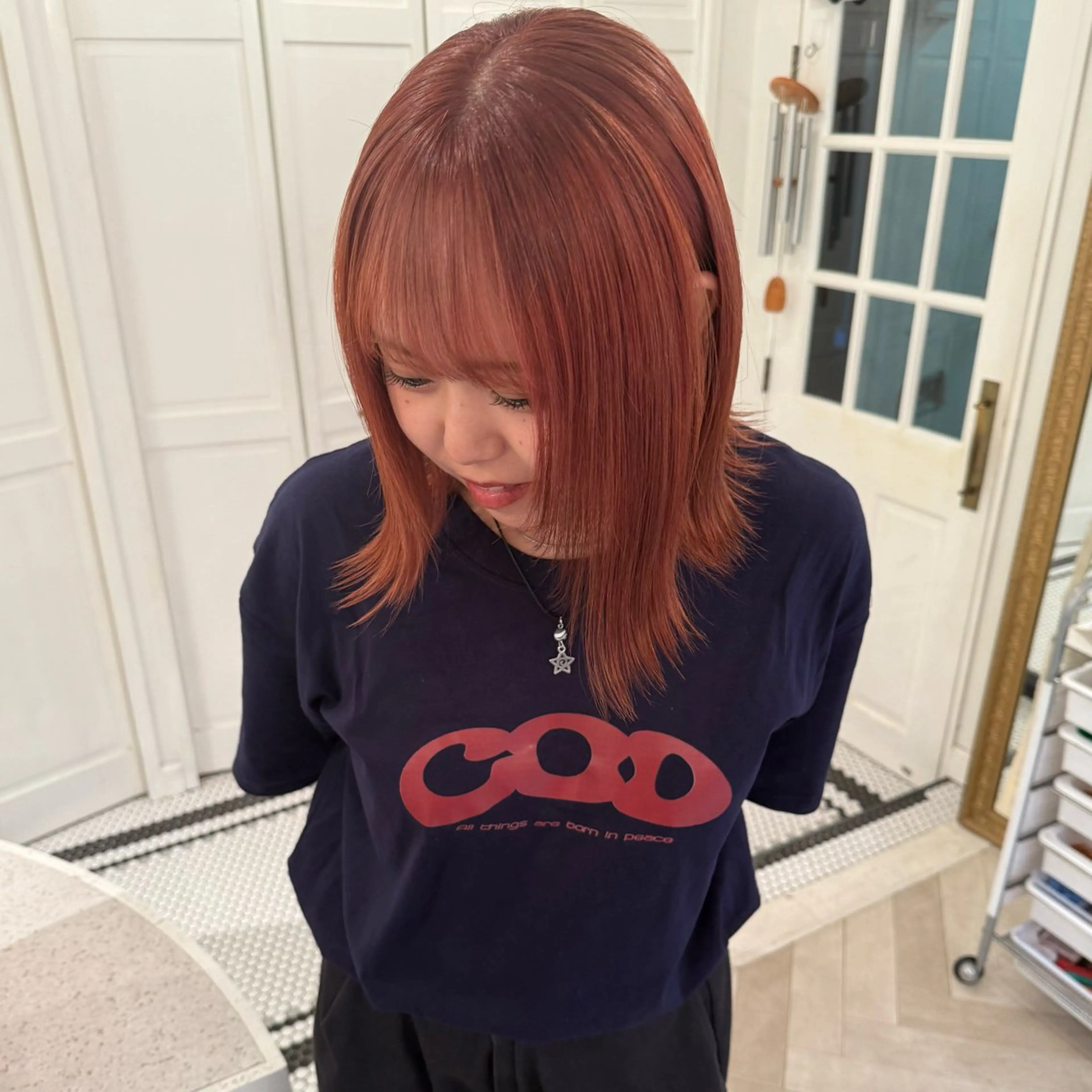 カラー ヘアカラー 升方 楓のヘアスタイル