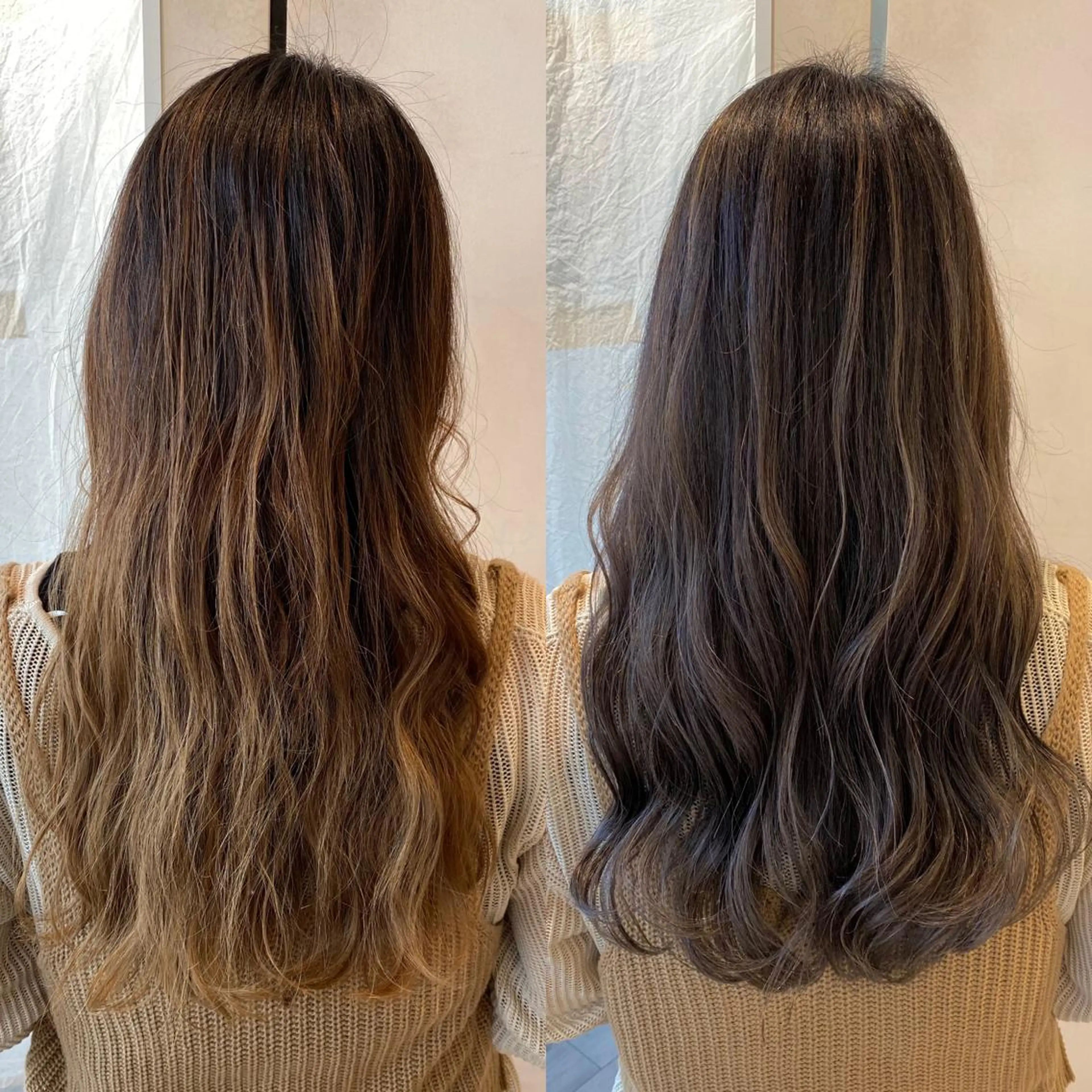 ロング カラー 顔まわりカット🌟 くびれヘア/寺門遥輝のヘアスタイル