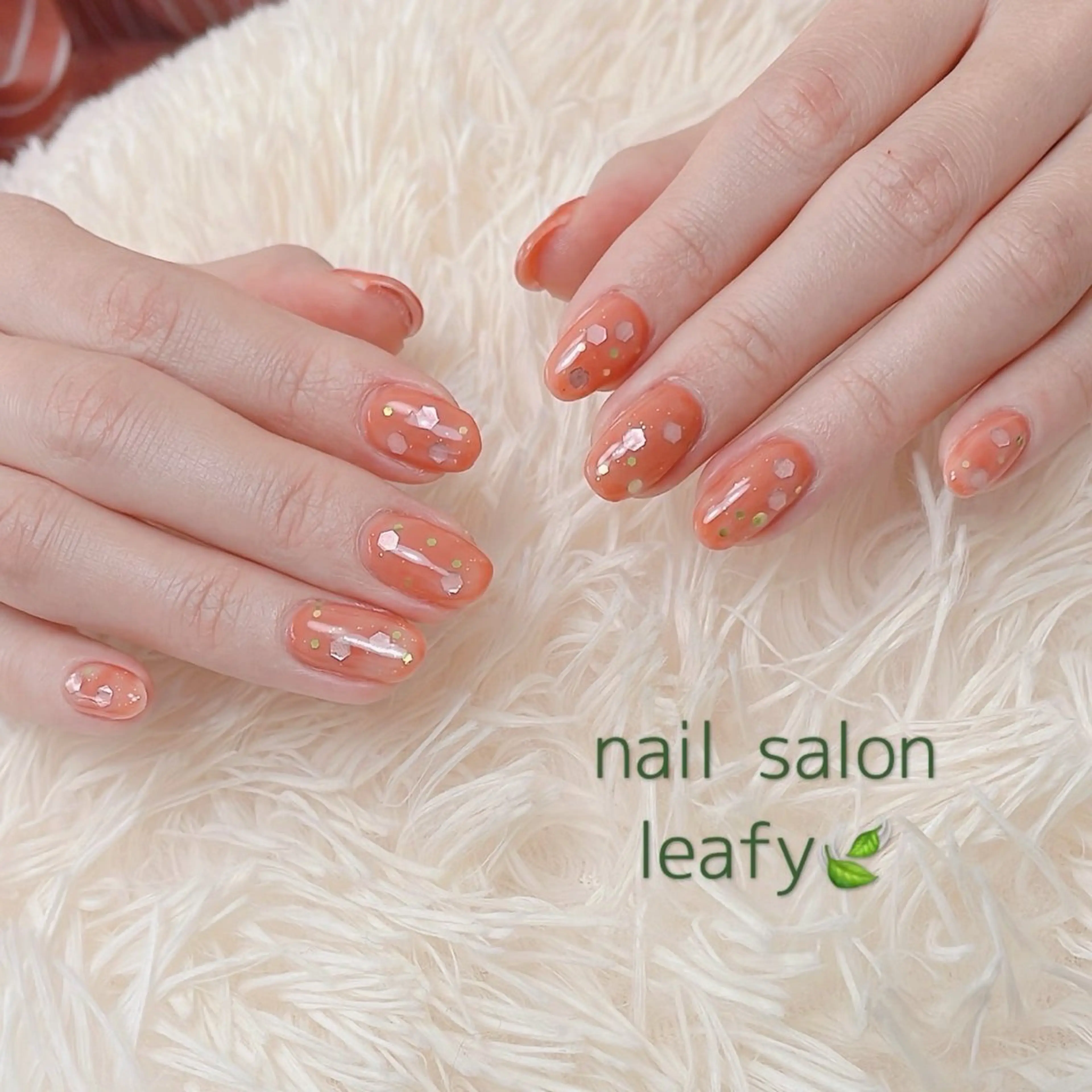 ネイル ワンカラーネイル 春ネイル ネイルサロン leafyのネイルデザイン