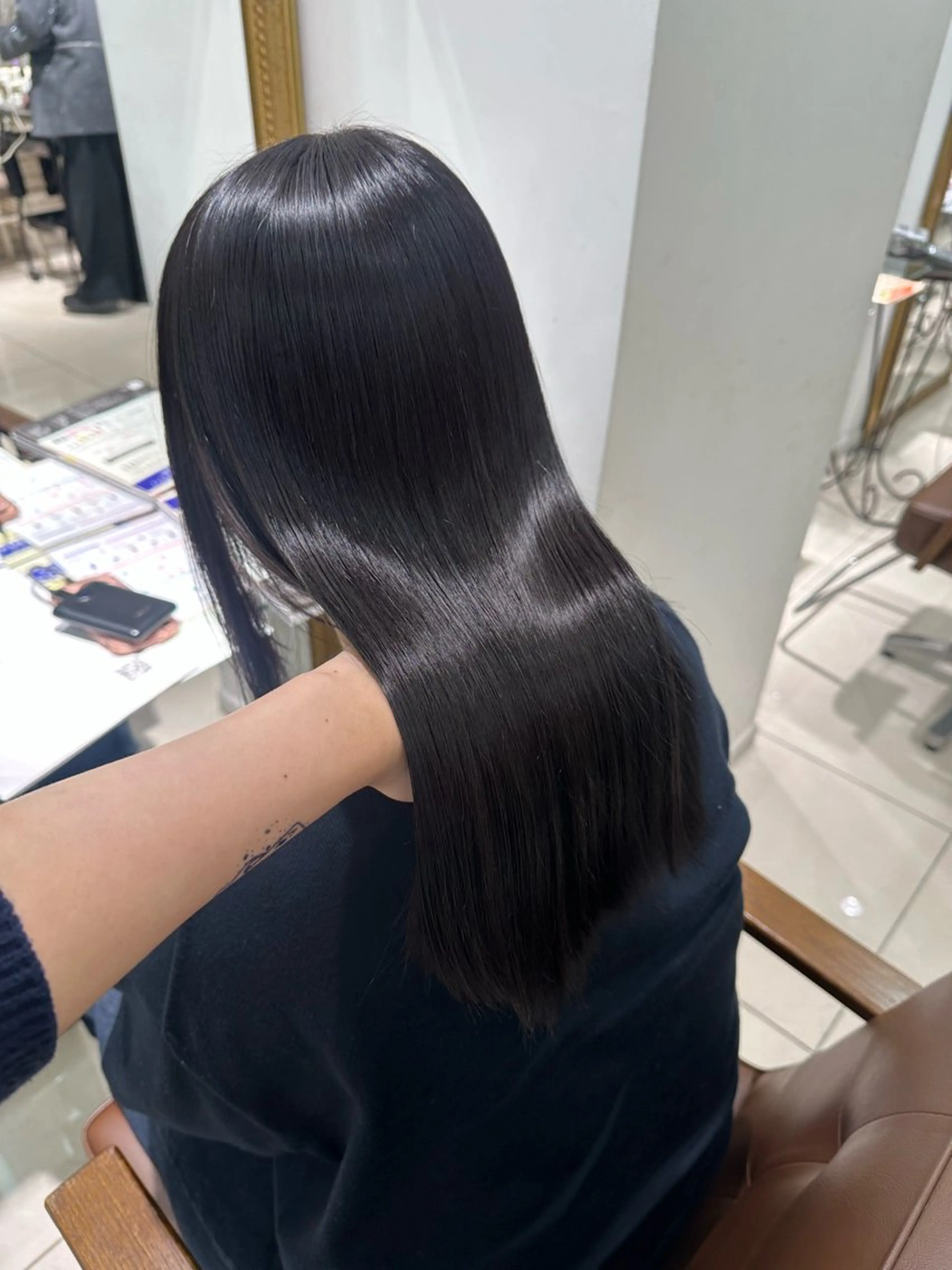 ロング カラー 透明感カラー ヘアカラー トリートメント 髪質改善艶カラー🩶 Nanako ⟡.·のヘアスタイル