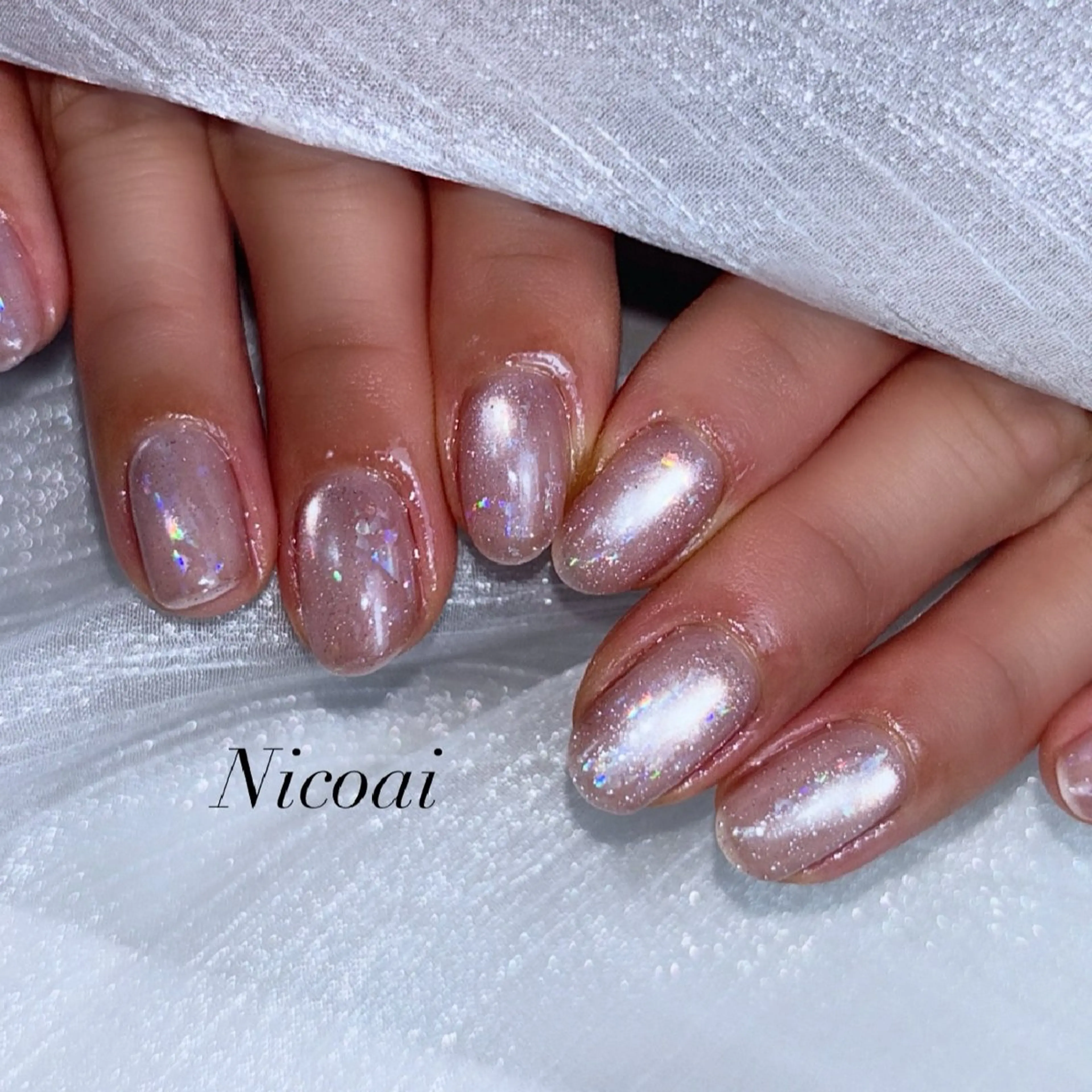 ネイル ジェルネイル マグネットネイル 春ネイル NailSalon Nicoaiのネイルデザイン