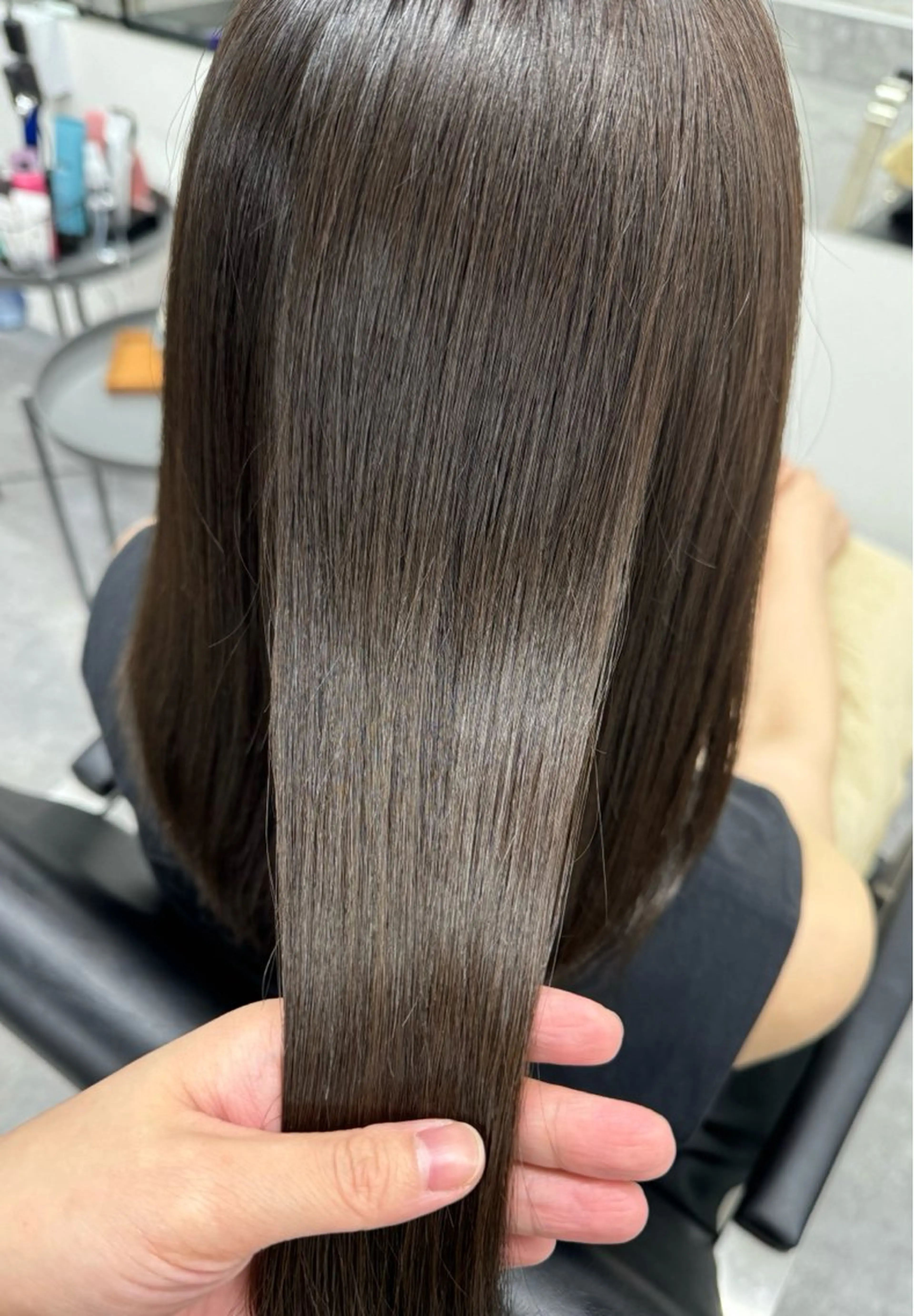 ロング 髪質改善 トリートメント 酸熱トリートメント 髪質改善メニュー 長井 美佐子のヘアスタイル