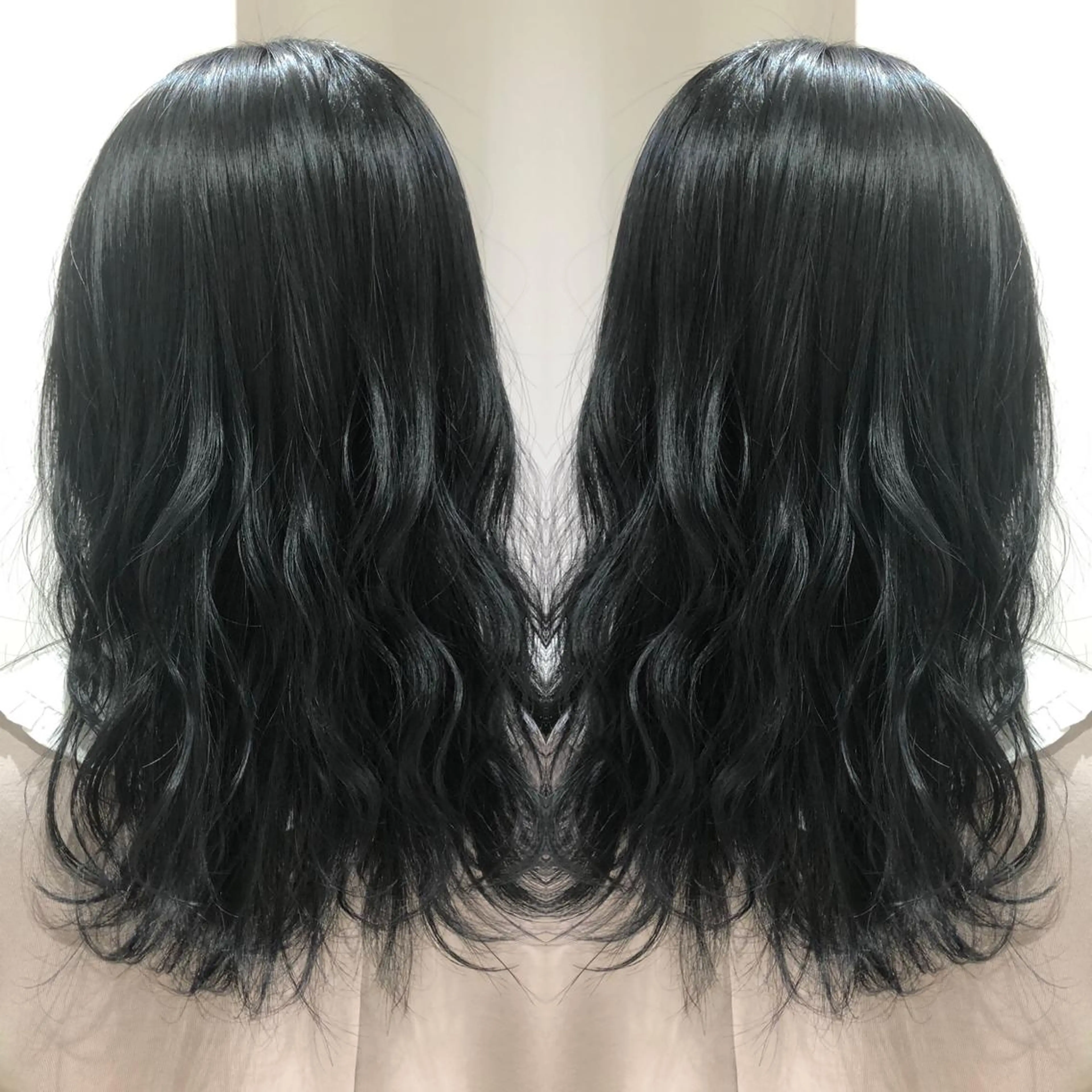 セミロング カラー 韓国レイヤー×透明感 カラー/山崎一輝のヘアスタイル