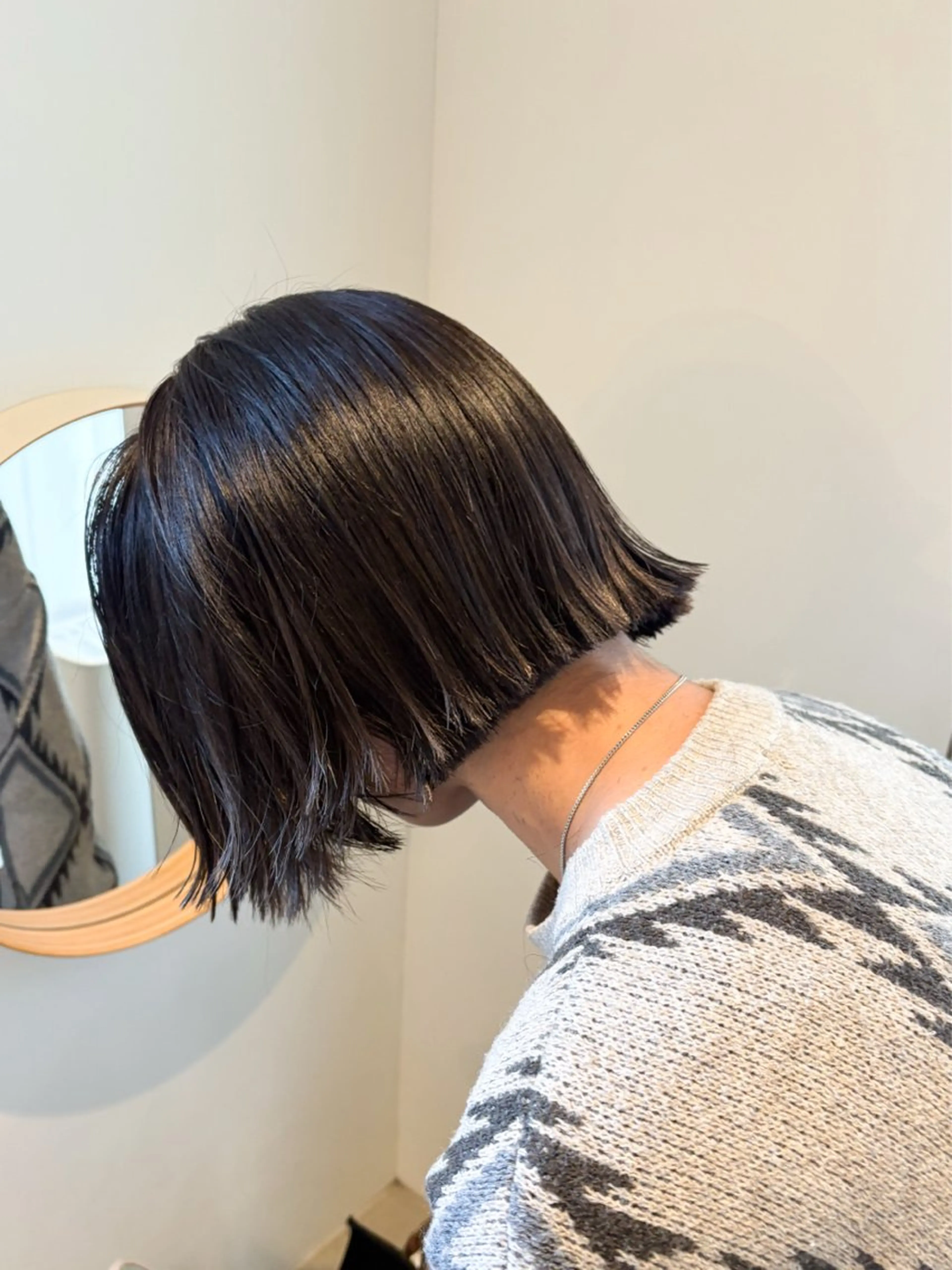 ミディアム カット ヘアカラー トリートメント ボブ/艶カラー 鎌倉/MIHO🌼のヘアスタイル