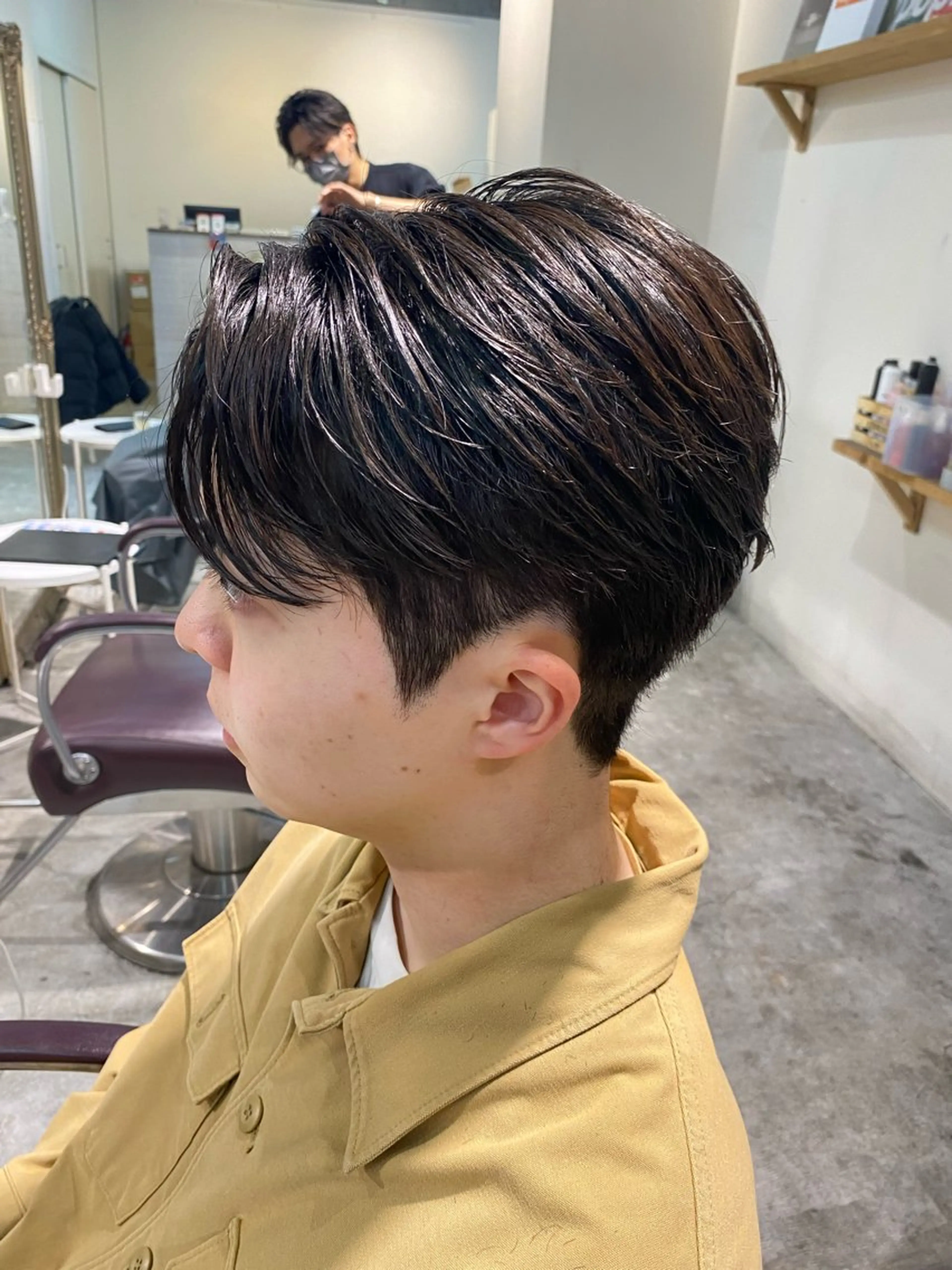 パーマ メンズ パーマ特化/フェザー パーマシャドウ/真生のヘアスタイル