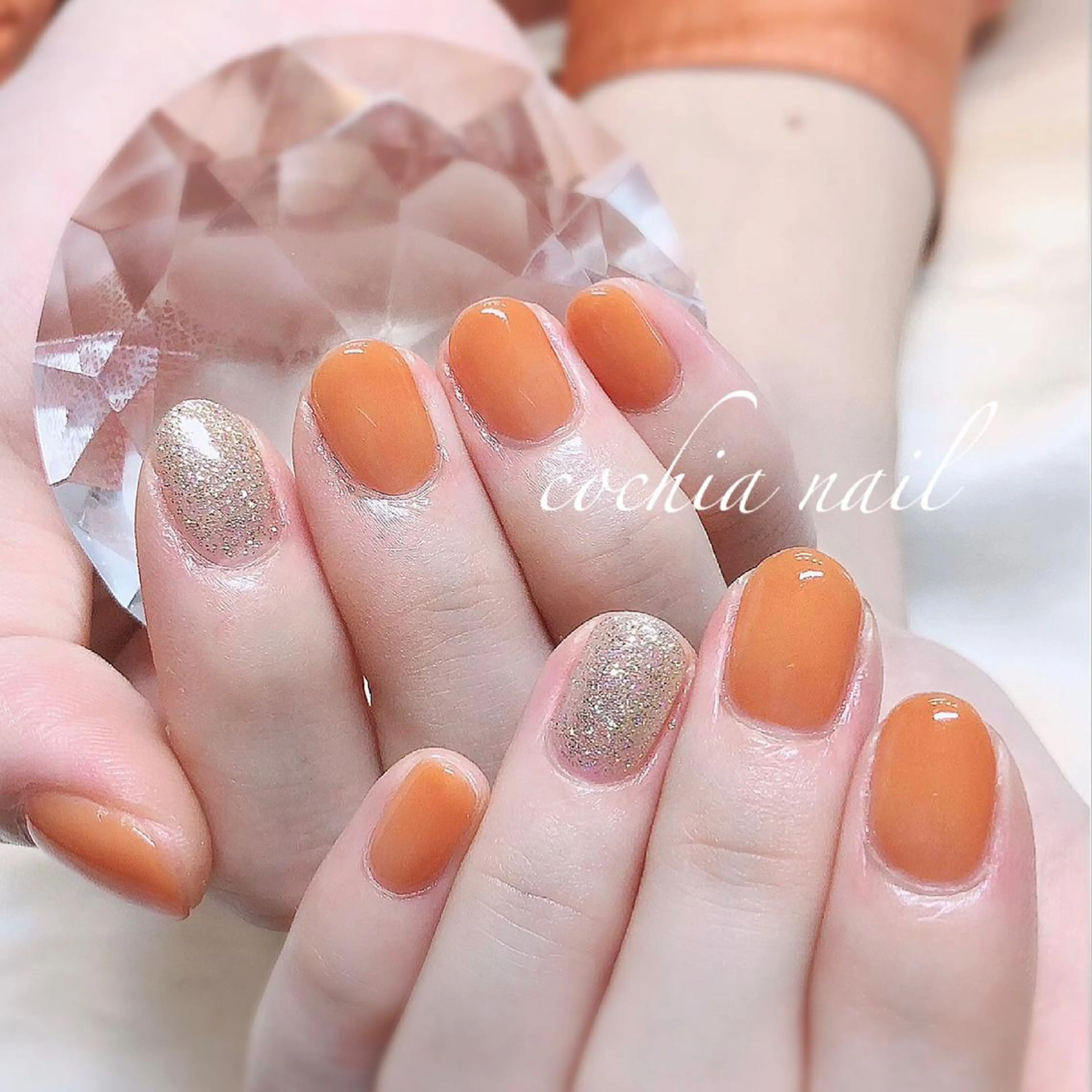 オフ込☆ジェルワンカラー(ストーン10粒付き)の写真