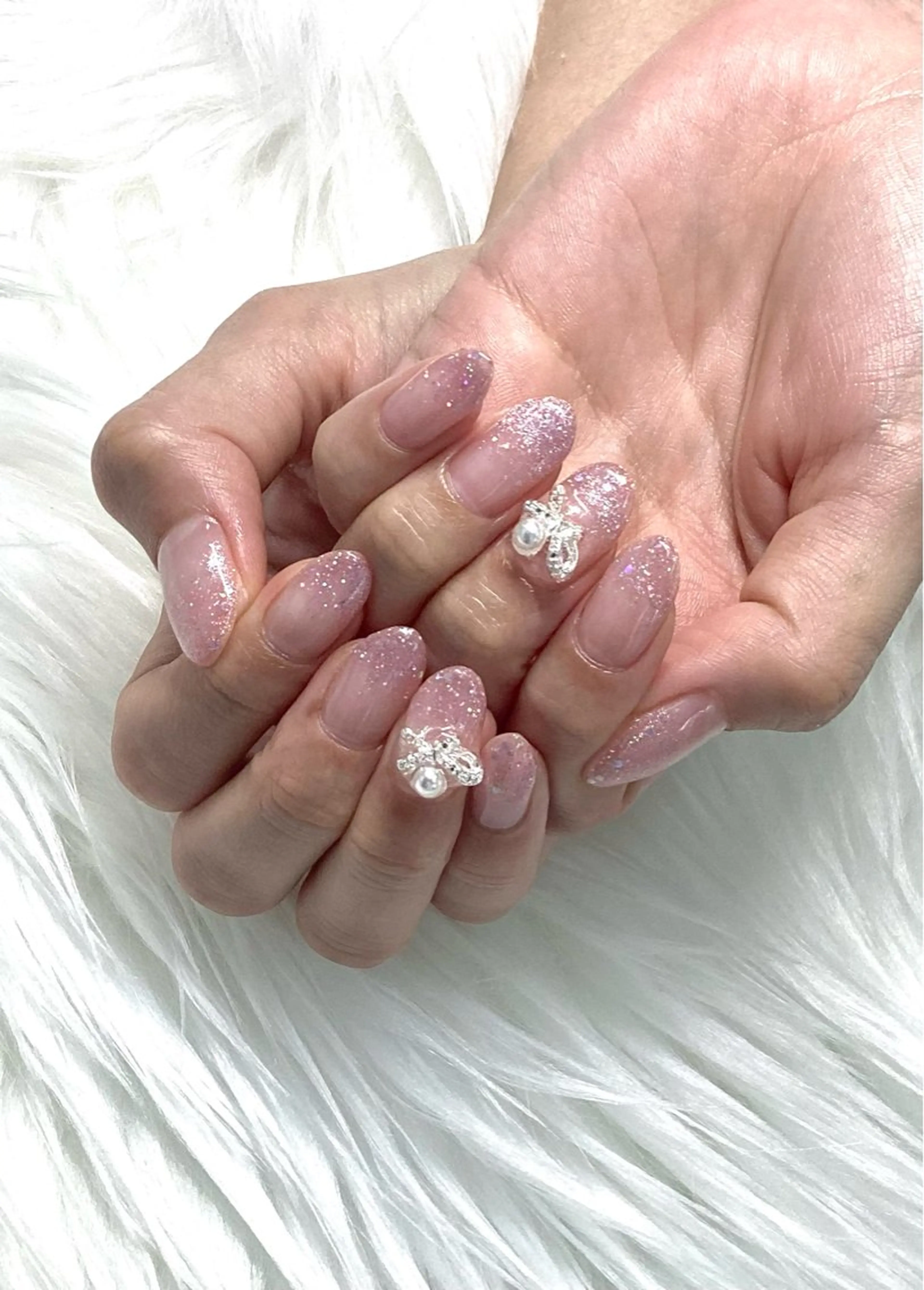 ネイル グラデーション ラメ(グリッター) ラメグラデーション NailLab LEMONTREEのネイルデザイン
