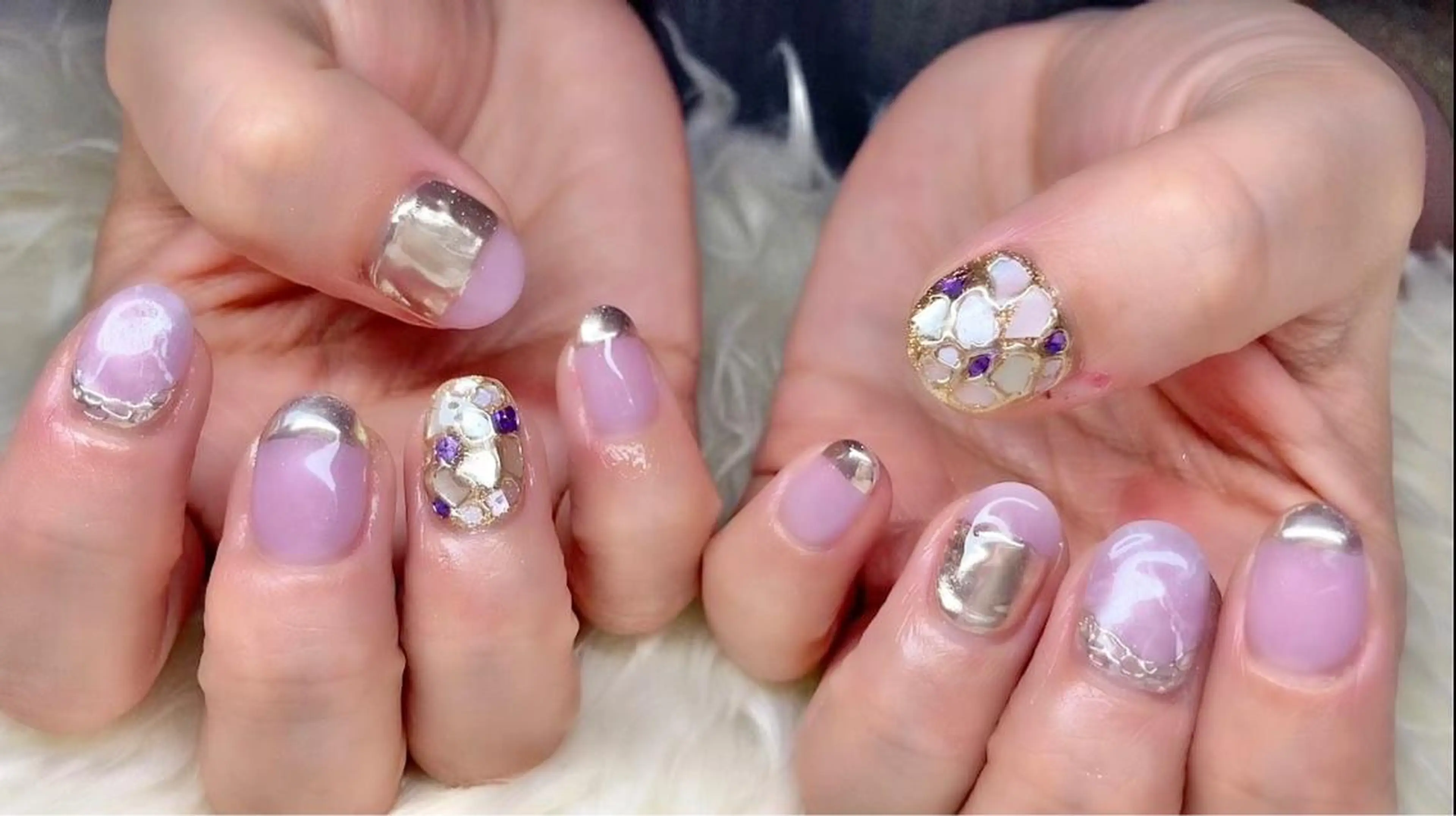 ネイル 長さ出し ジェルネイル 卒業式 韓国ネイル 持ち込み ハンドネイル Nail&eye Belire 新宿のネイルデザイン