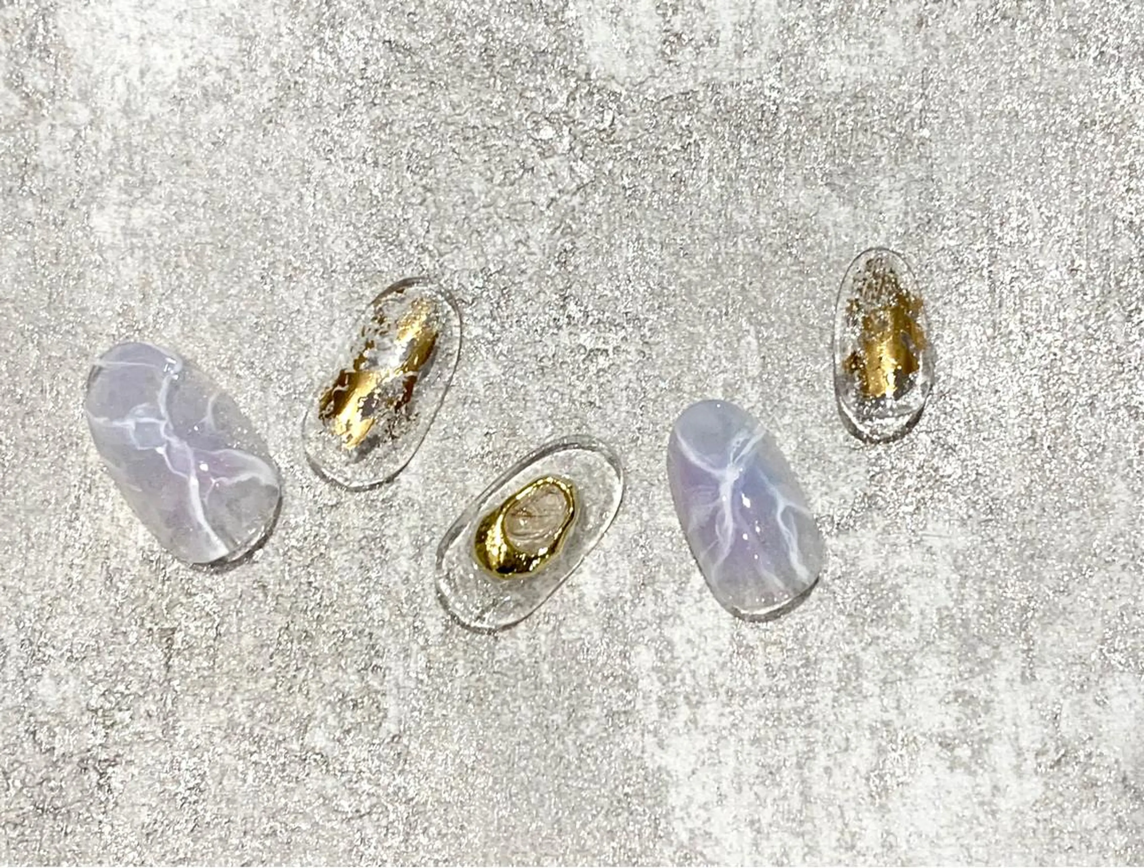 ネイル 大理石ネイル(マーブル) ハンドネイル ハンドケア lily 立川 MIZUKIのネイルデザイン