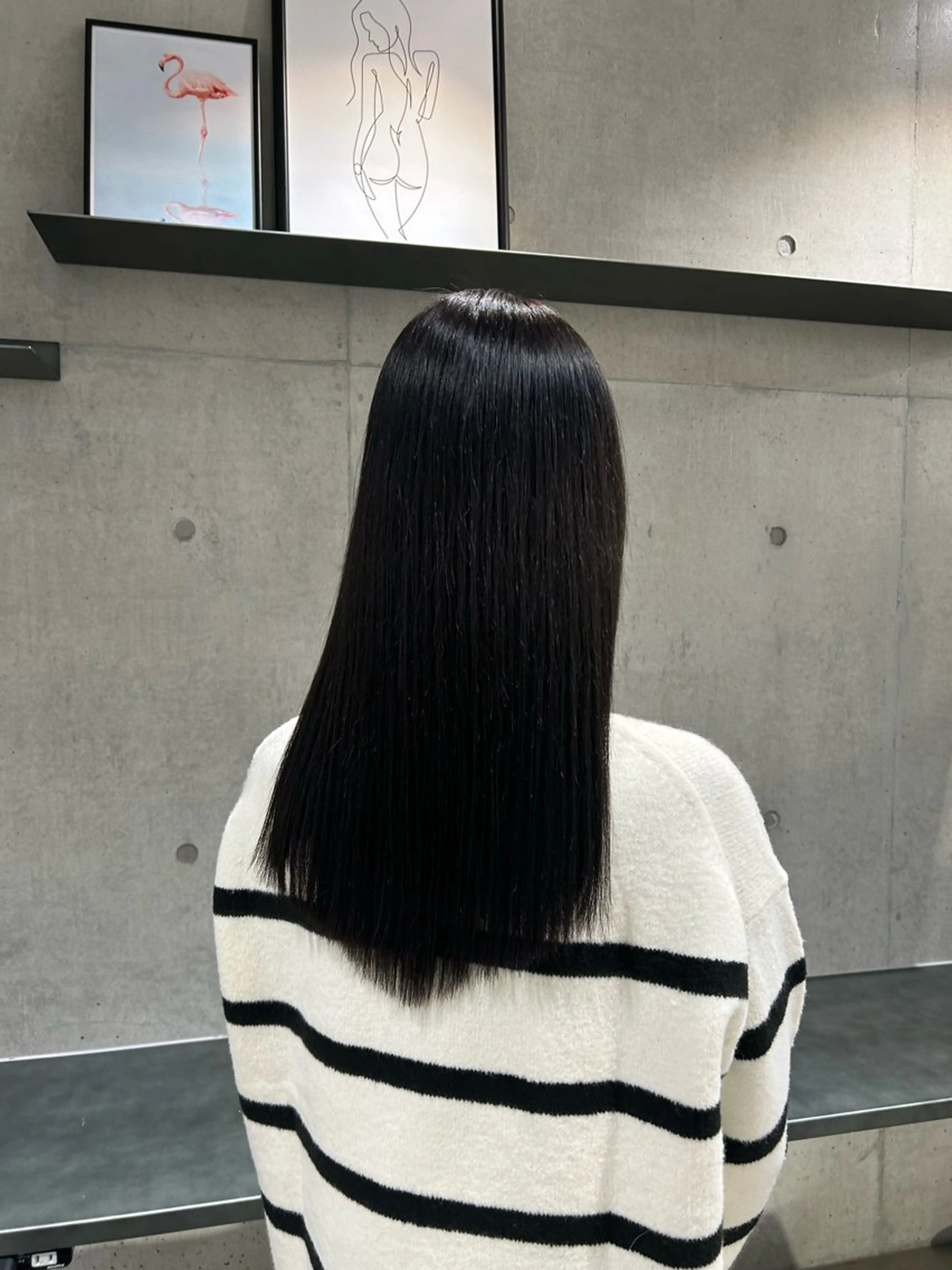 セミロング カラー ヘアアレンジ ヘアカラー トリートメント ボブ艶モテカラー🫧 カリンのヘアスタイル