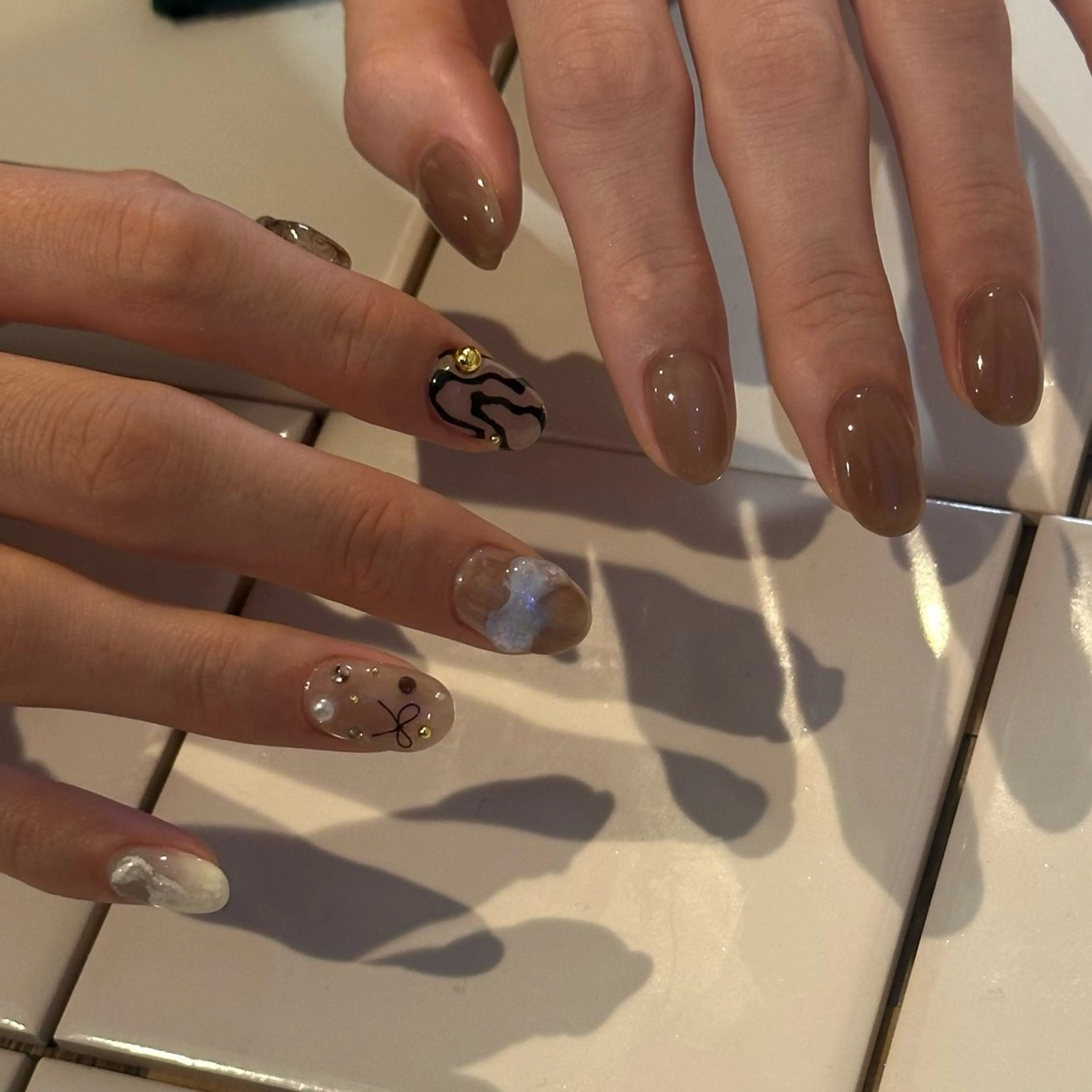 ネイル ニュアンスネイル ハンドネイル Natsuko 🪼のネイルデザイン