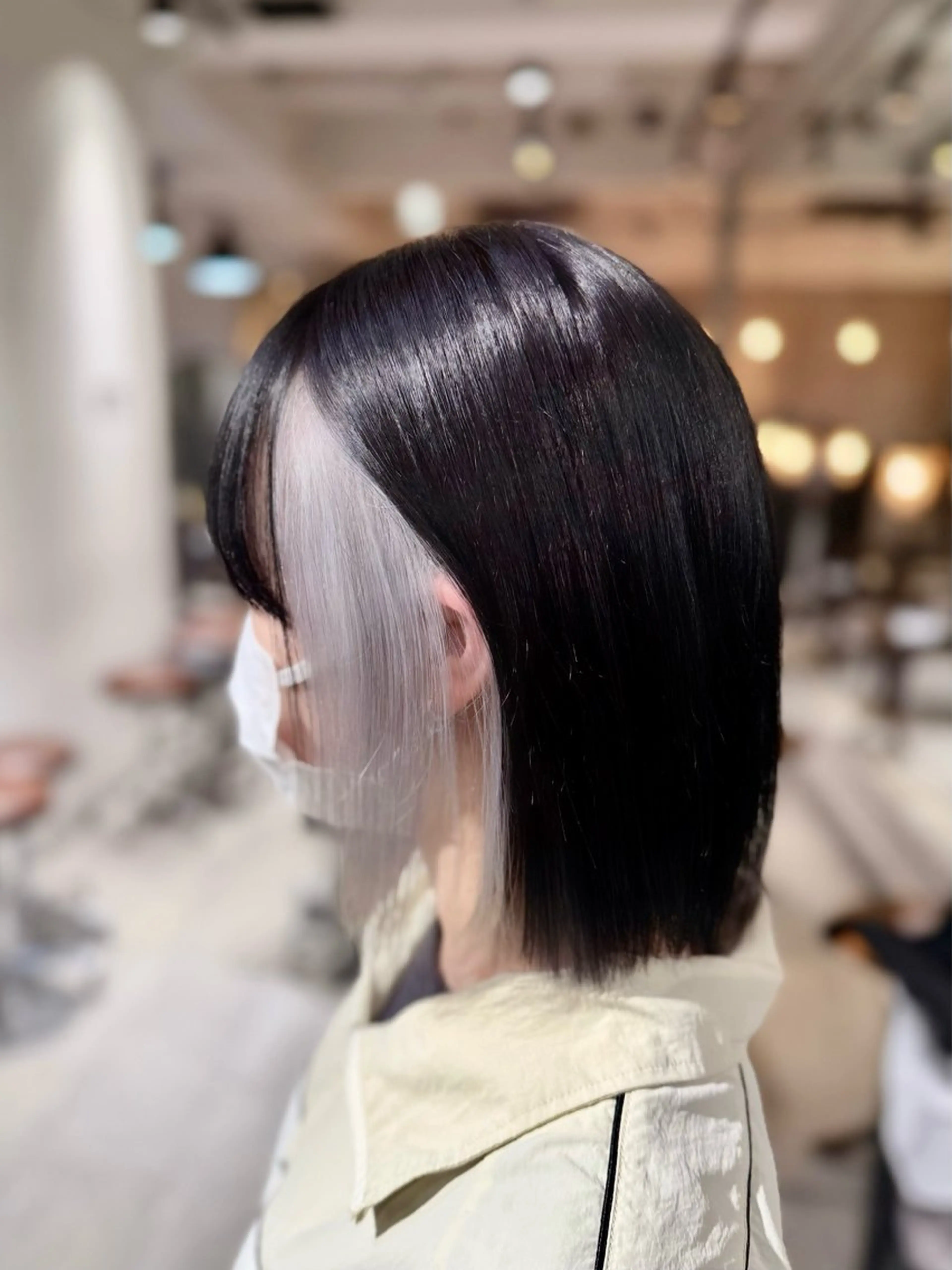 ミディアム カラー ヘアカラー トリートメント ヘアセット 🎀ハイトーン・艶 カラー HANA🎀のヘアスタイル