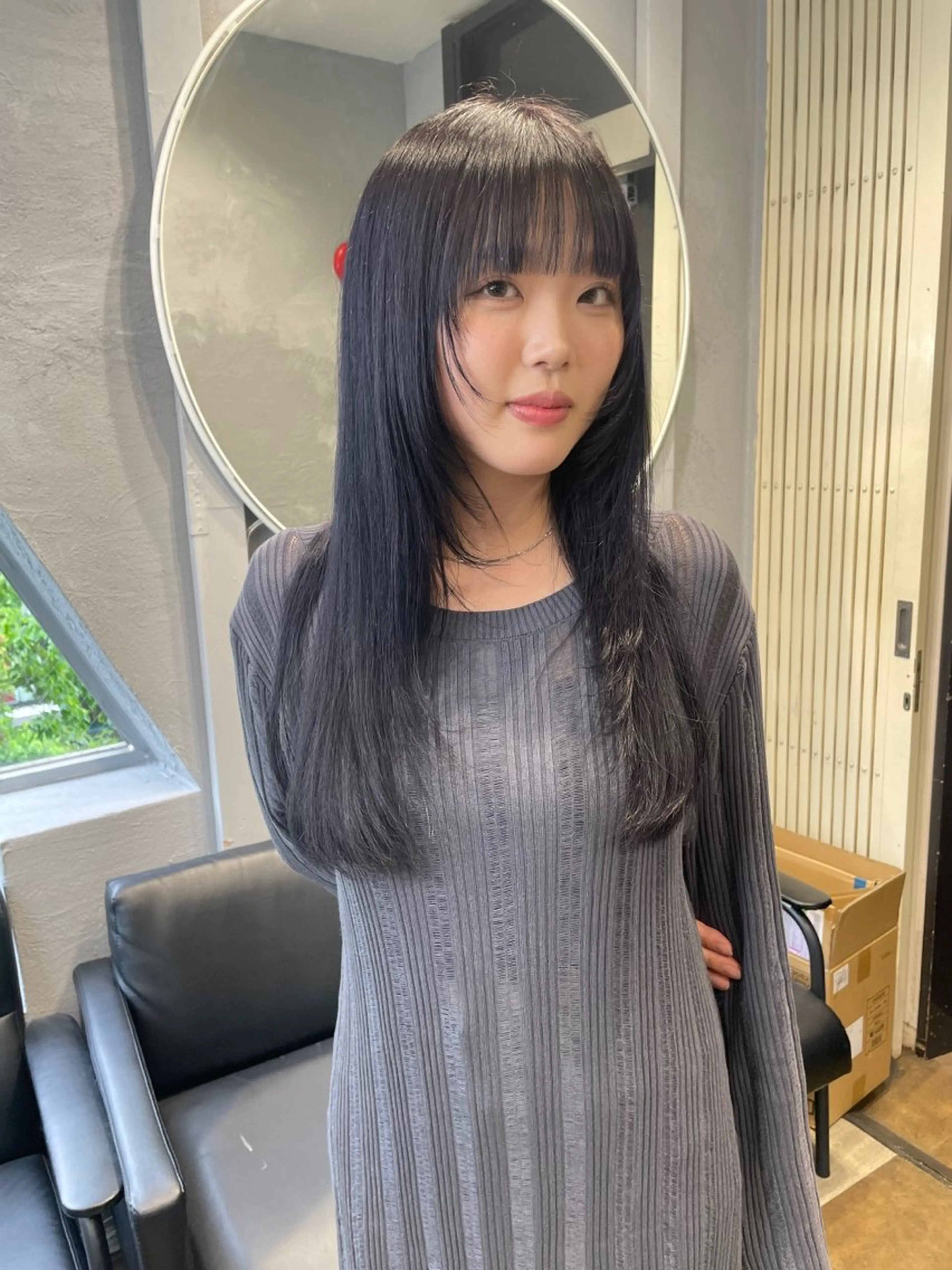 ロング カラー TATSUブリーチ/ ミルクティーベージュのヘアスタイル