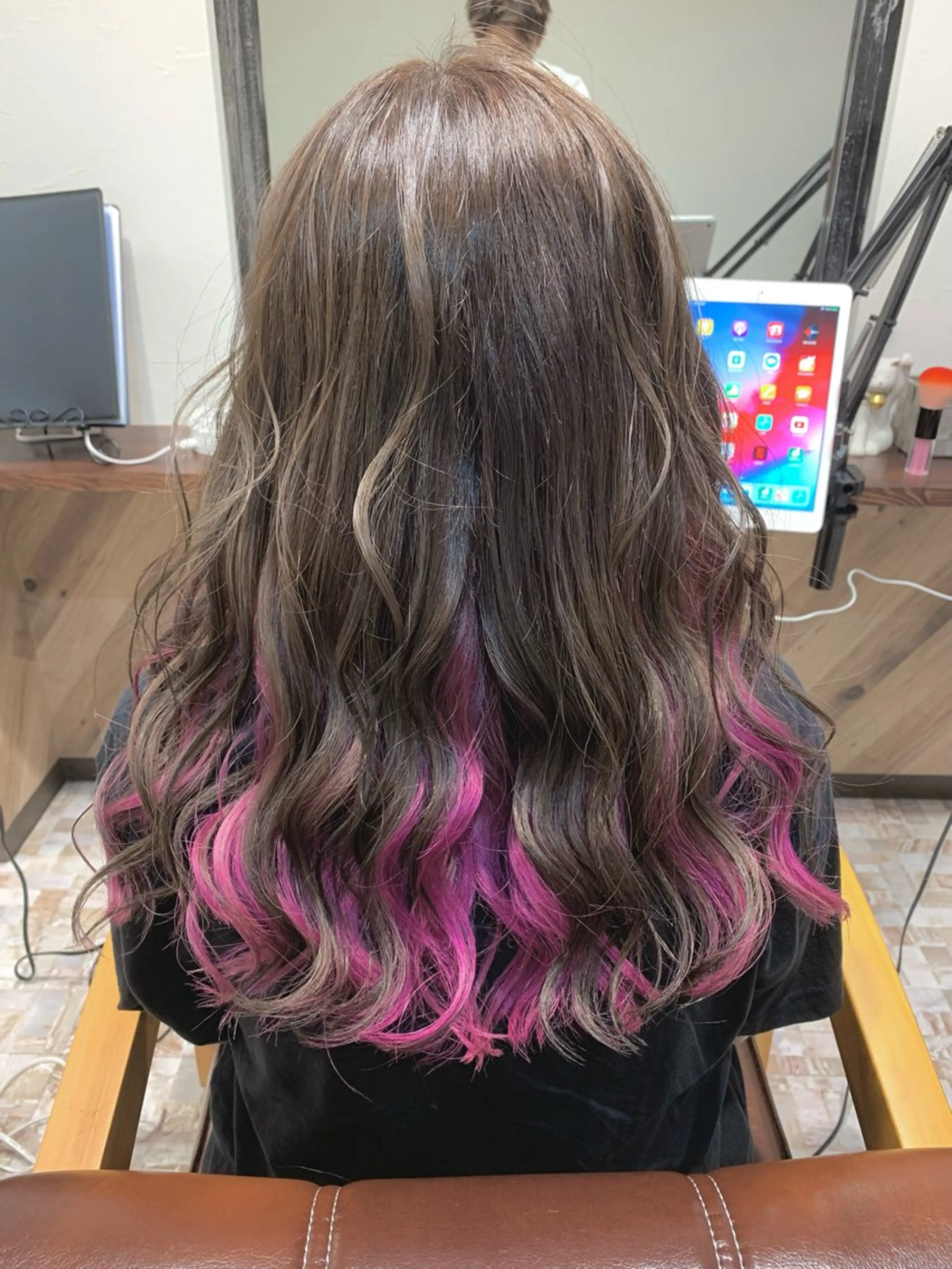 ロング カラー 神野 洸都のヘアスタイル